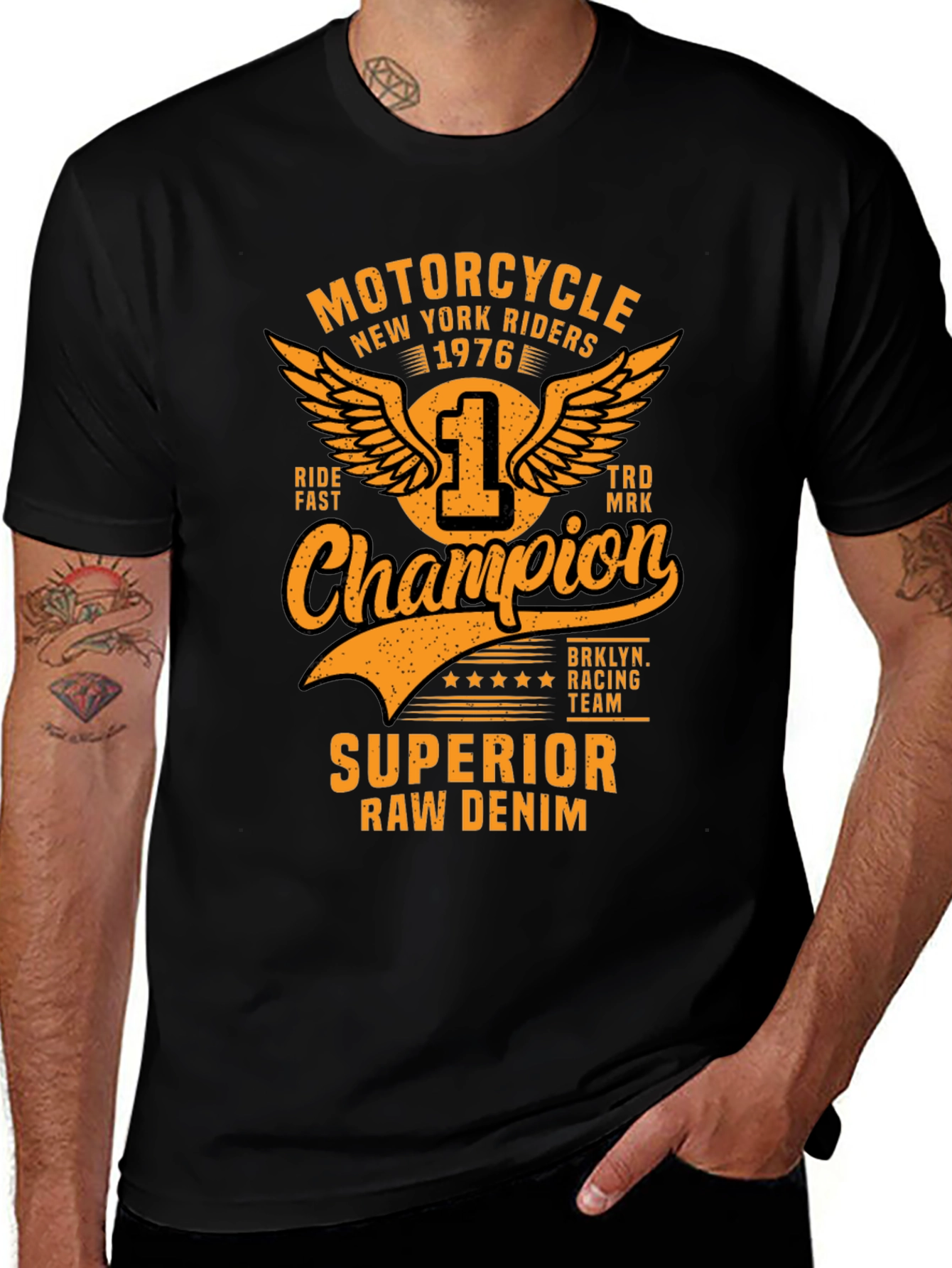 Variant 4 of Motorcycle New York Riders Champion T-Shirt
