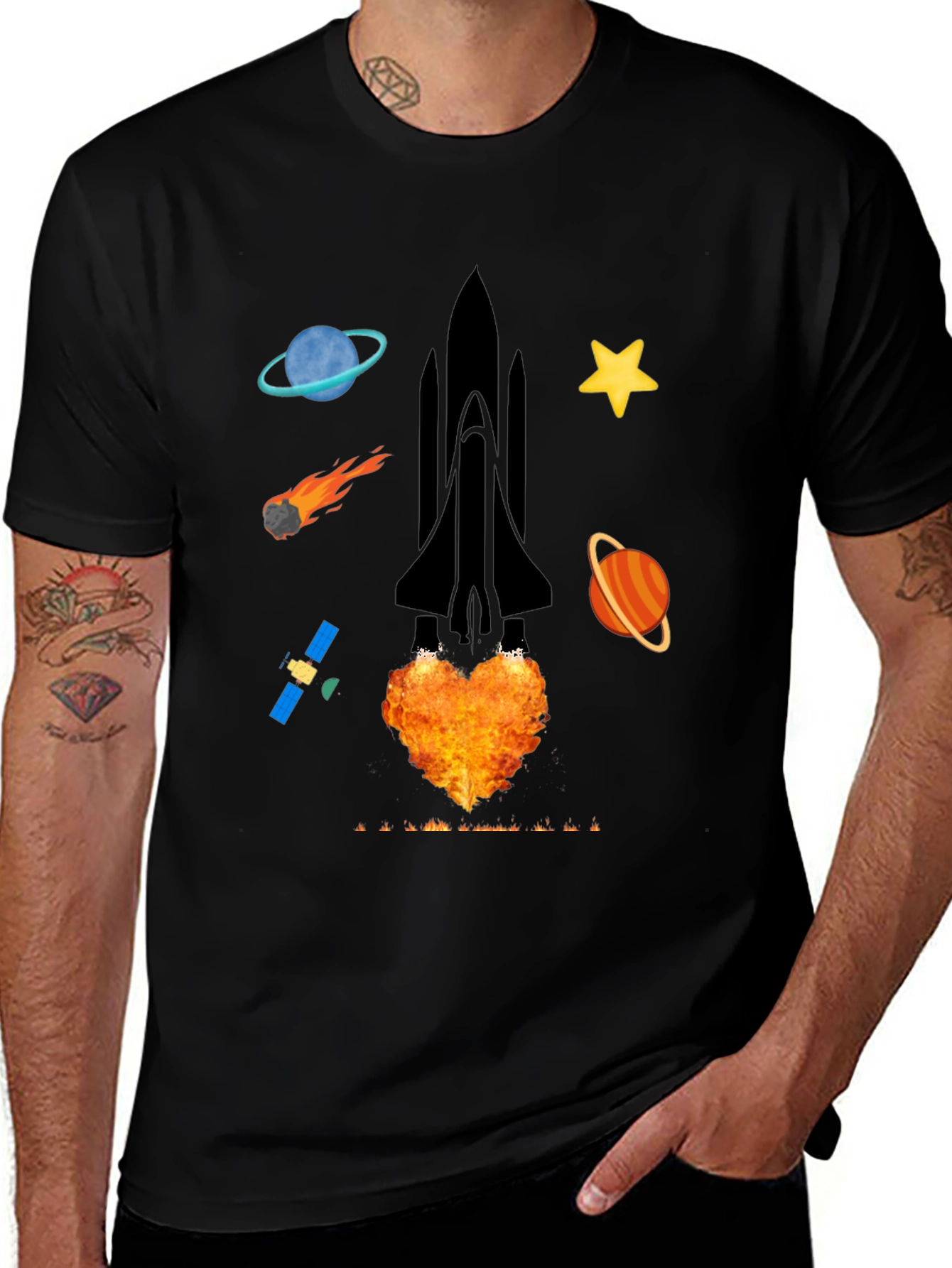 Variant 3 of Space Shuttle Graphic T-Shirt