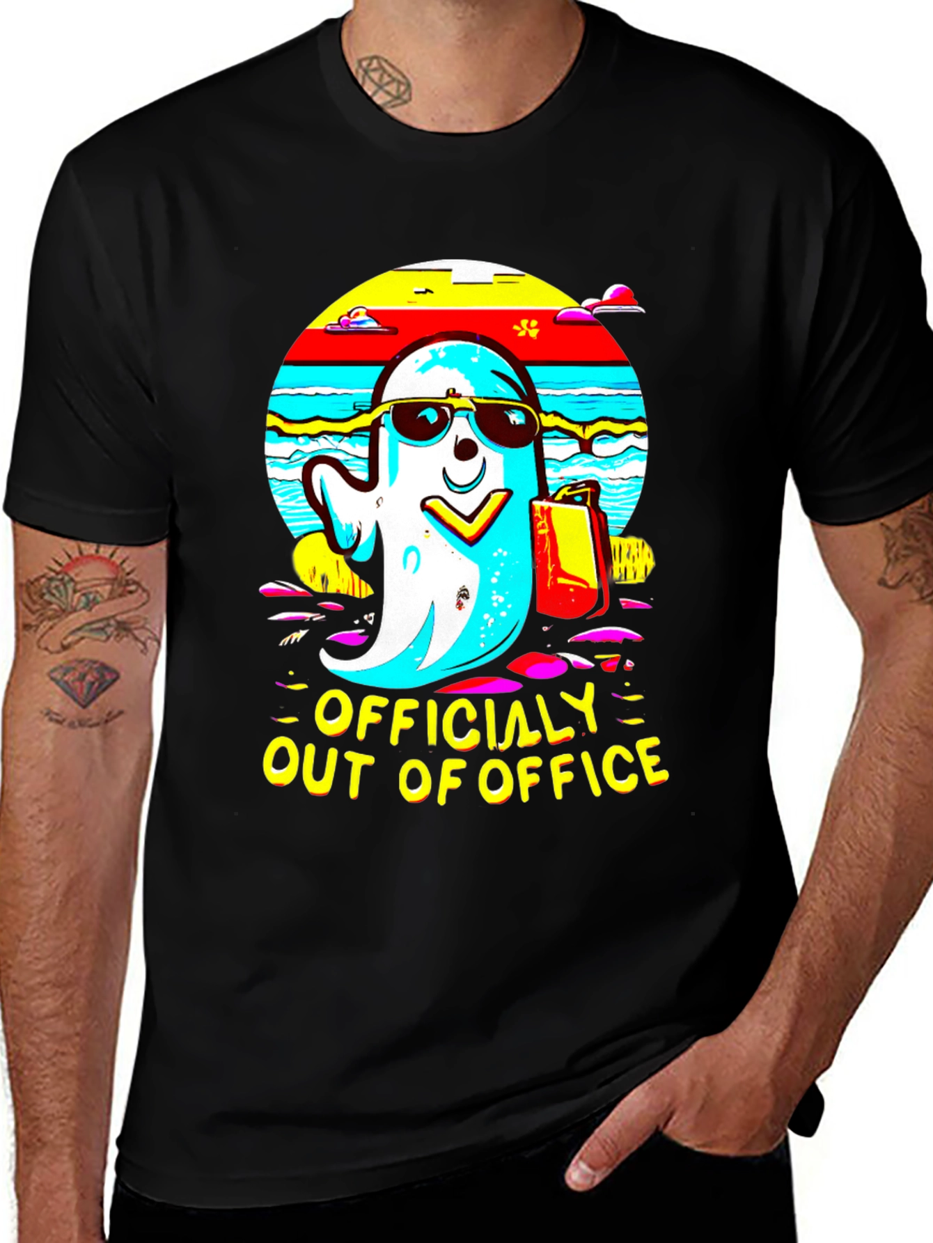 Variant 18 of Officially Out of Office Ghost T-Shirt