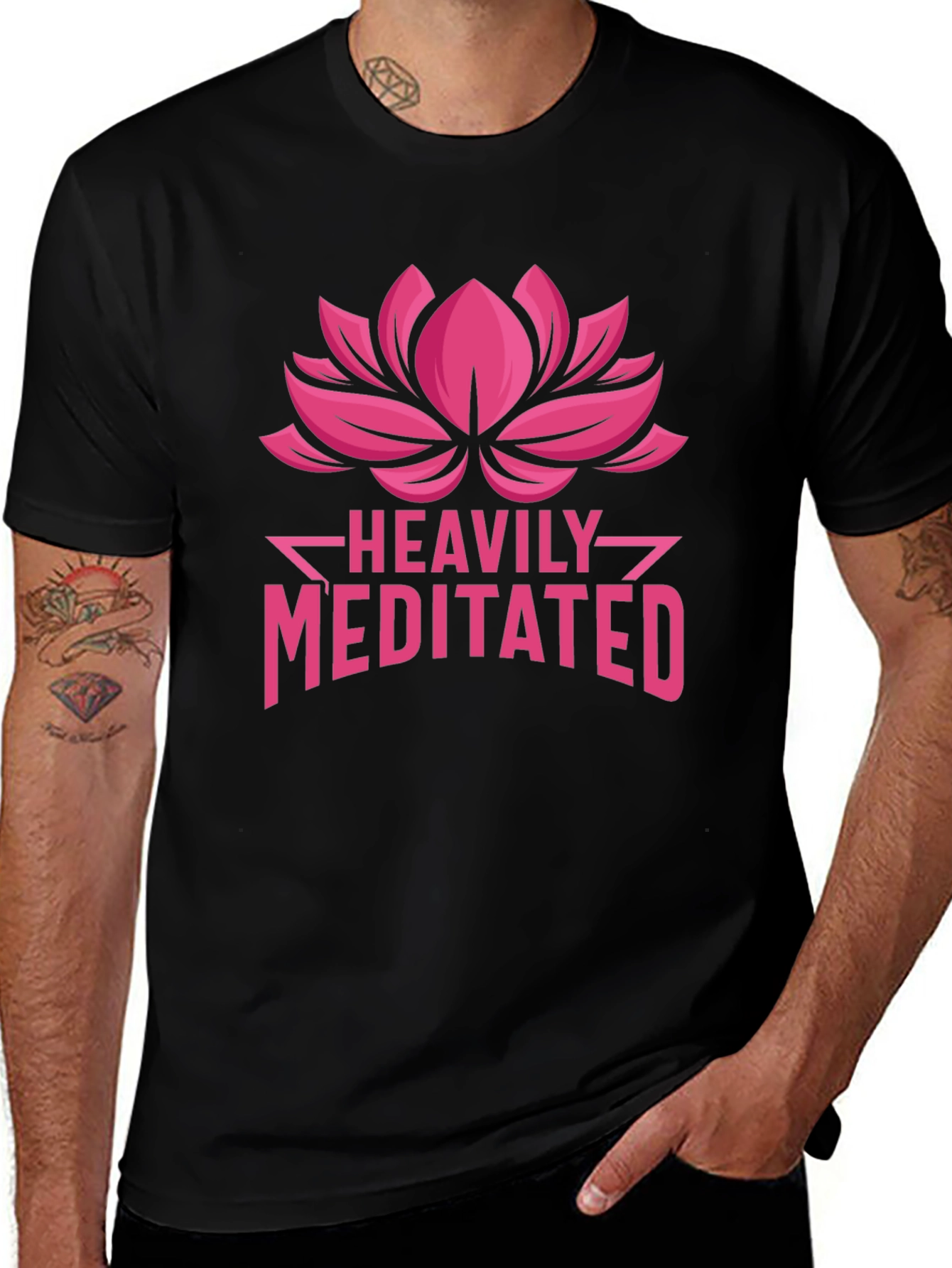 Variant 24 of Heavily Meditated Black T-Shirt