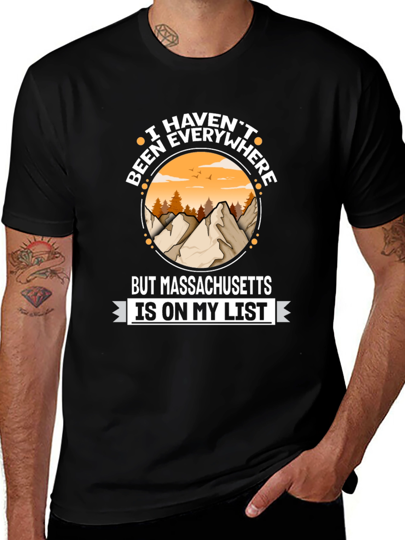 Variant 19 of Massachusetts Travel T-Shirt