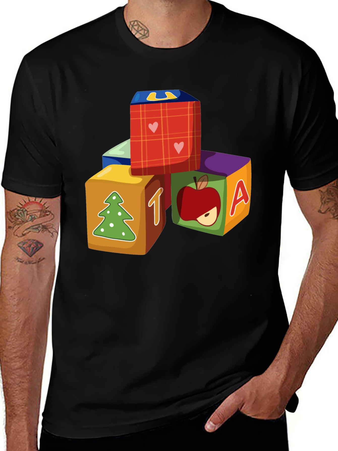 Variant 10 of Alphabet Block Graphic T-Shirt