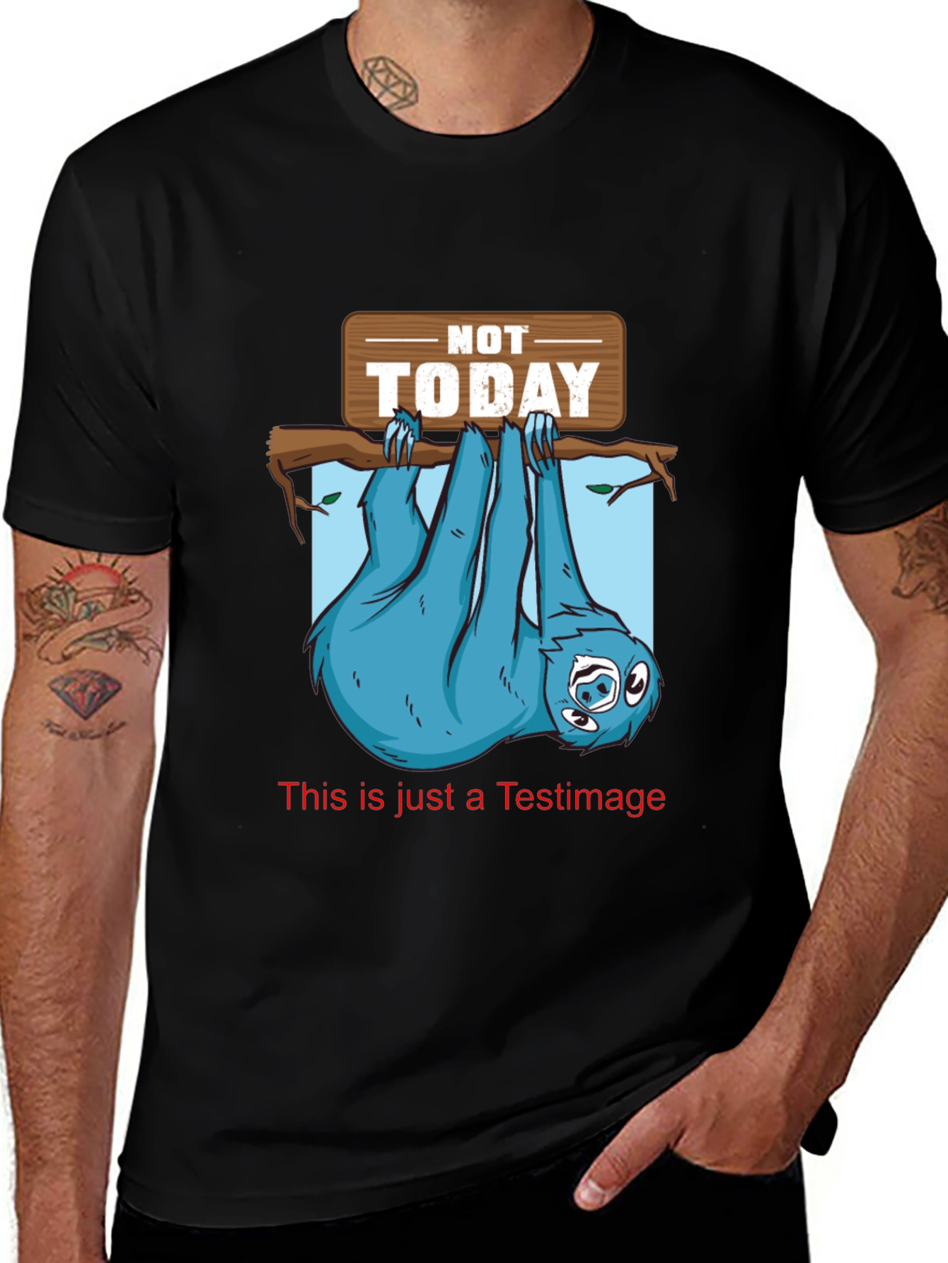 Variant 24 of Not Today Sloth Graphic Tee - Lazy Day Apparel
