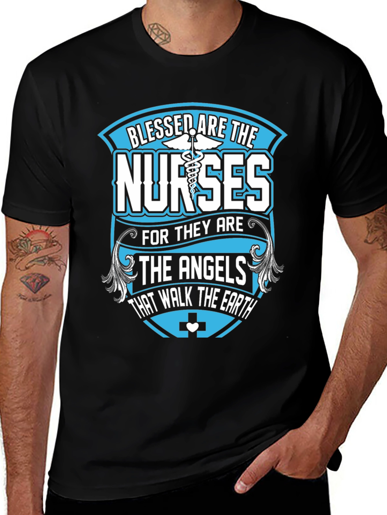 Variant 24 of Blessed Nurses T-Shirt - Angelic Healthcare Apparel