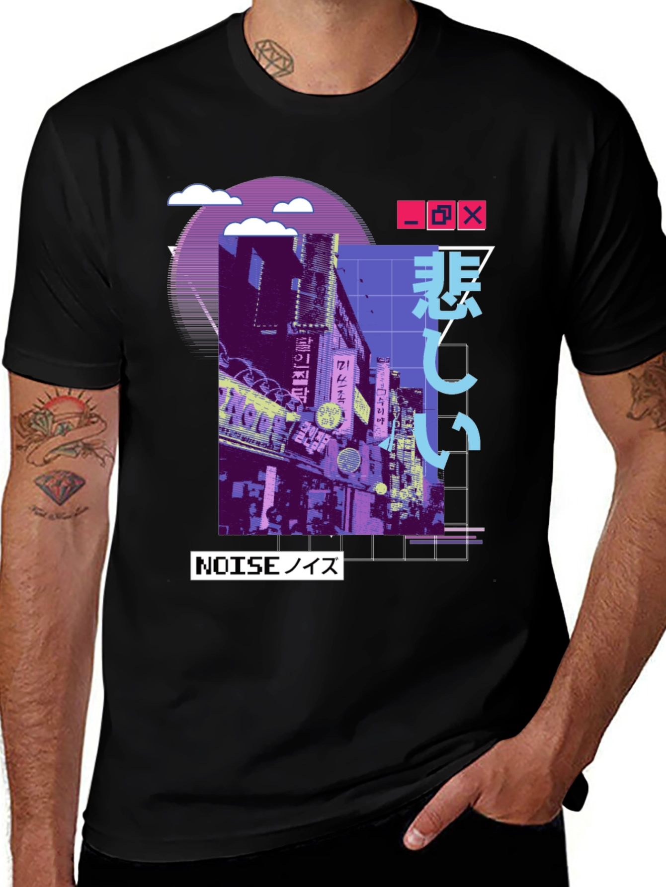 Variant 8 of Cyberpunk Noise T-Shirt