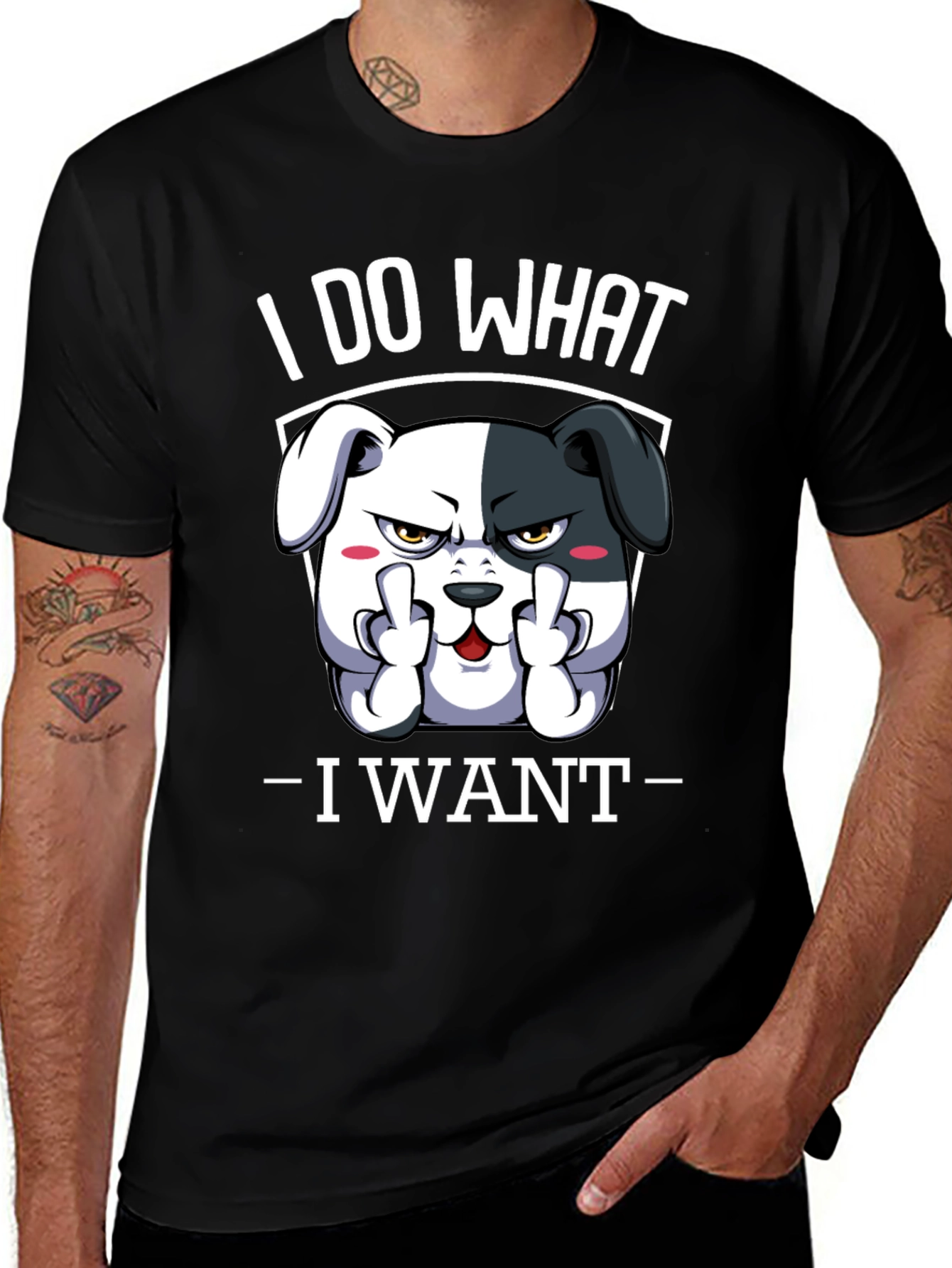 Variant 20 of I Do What I Want Dog T-Shirt