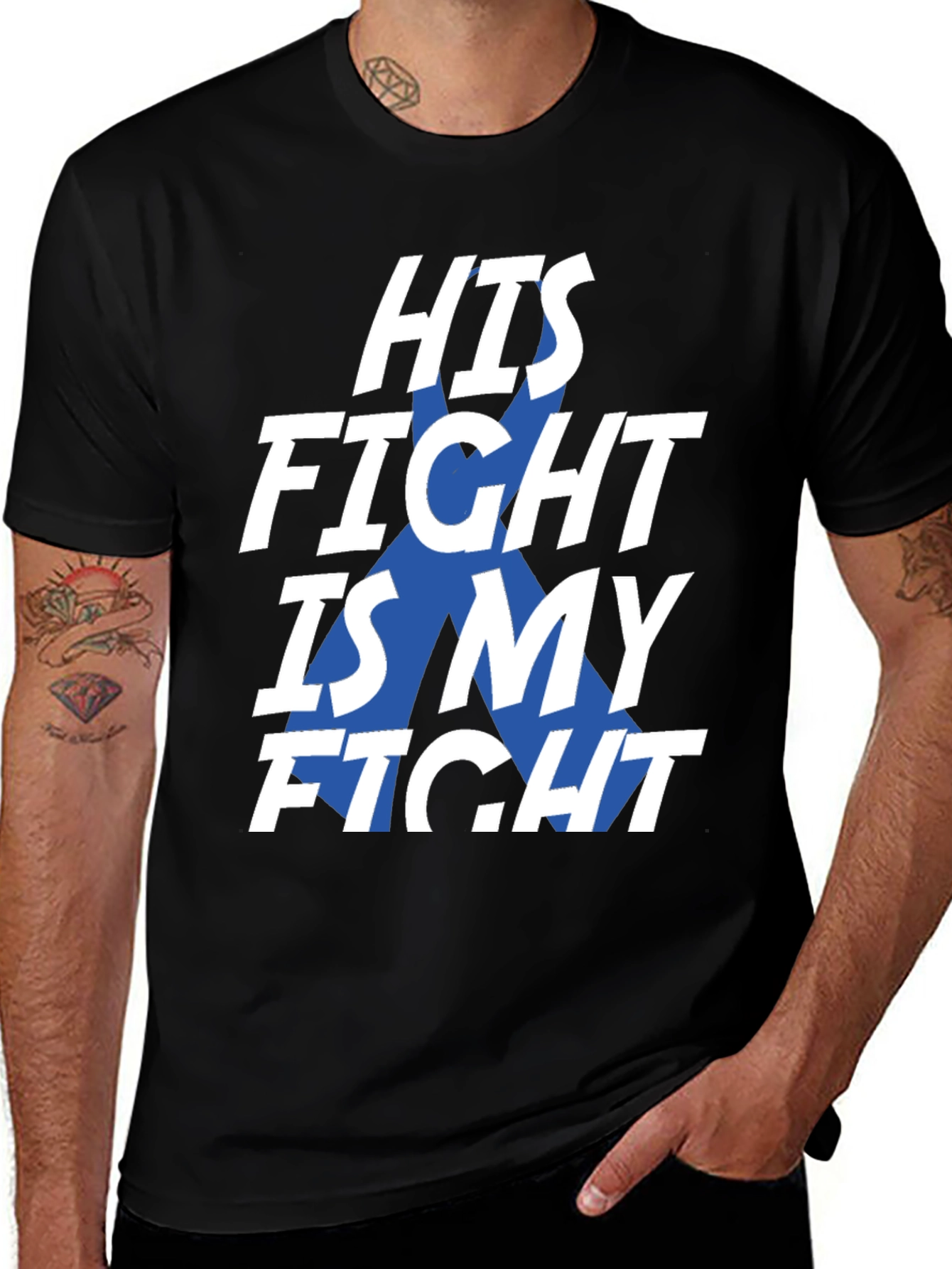 His Fight Is My Fight T-Shirt - Prostate Cancer Awareness Tee