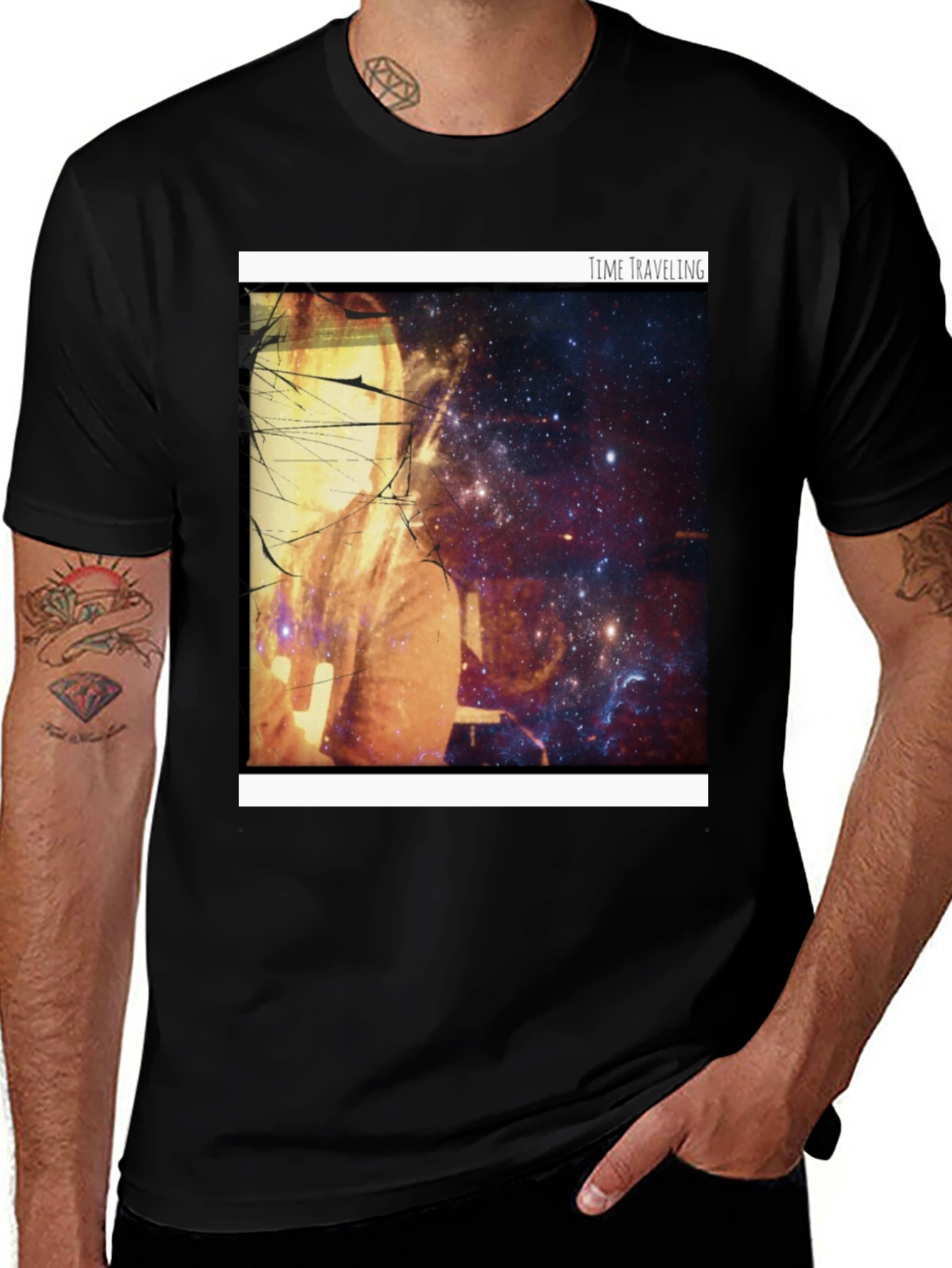Variant 11 of Time Traveling Graphic T-Shirt