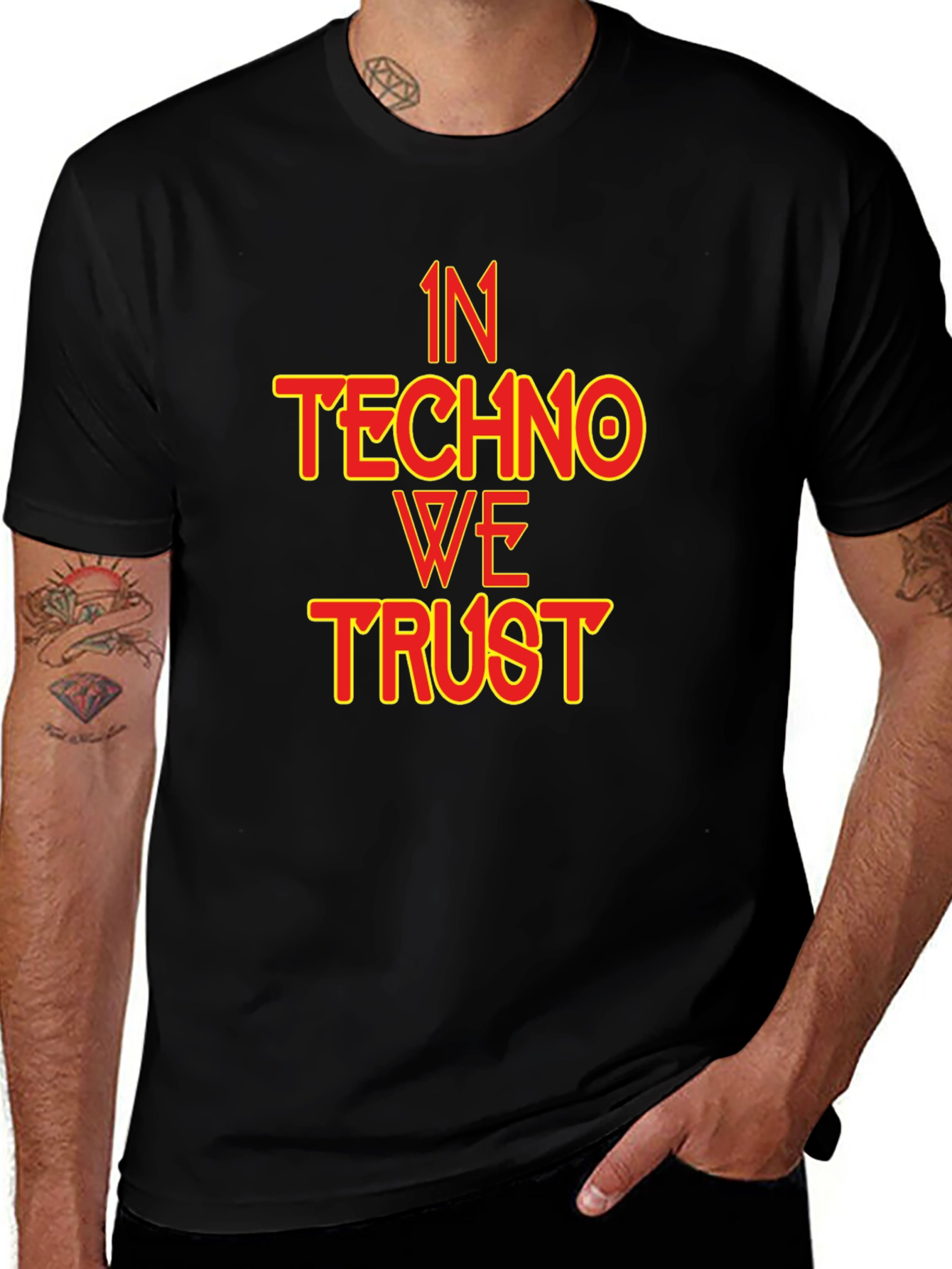 Variant 11 of In Techno We Trust Graphic Tee - EDM Music Lover Shirt