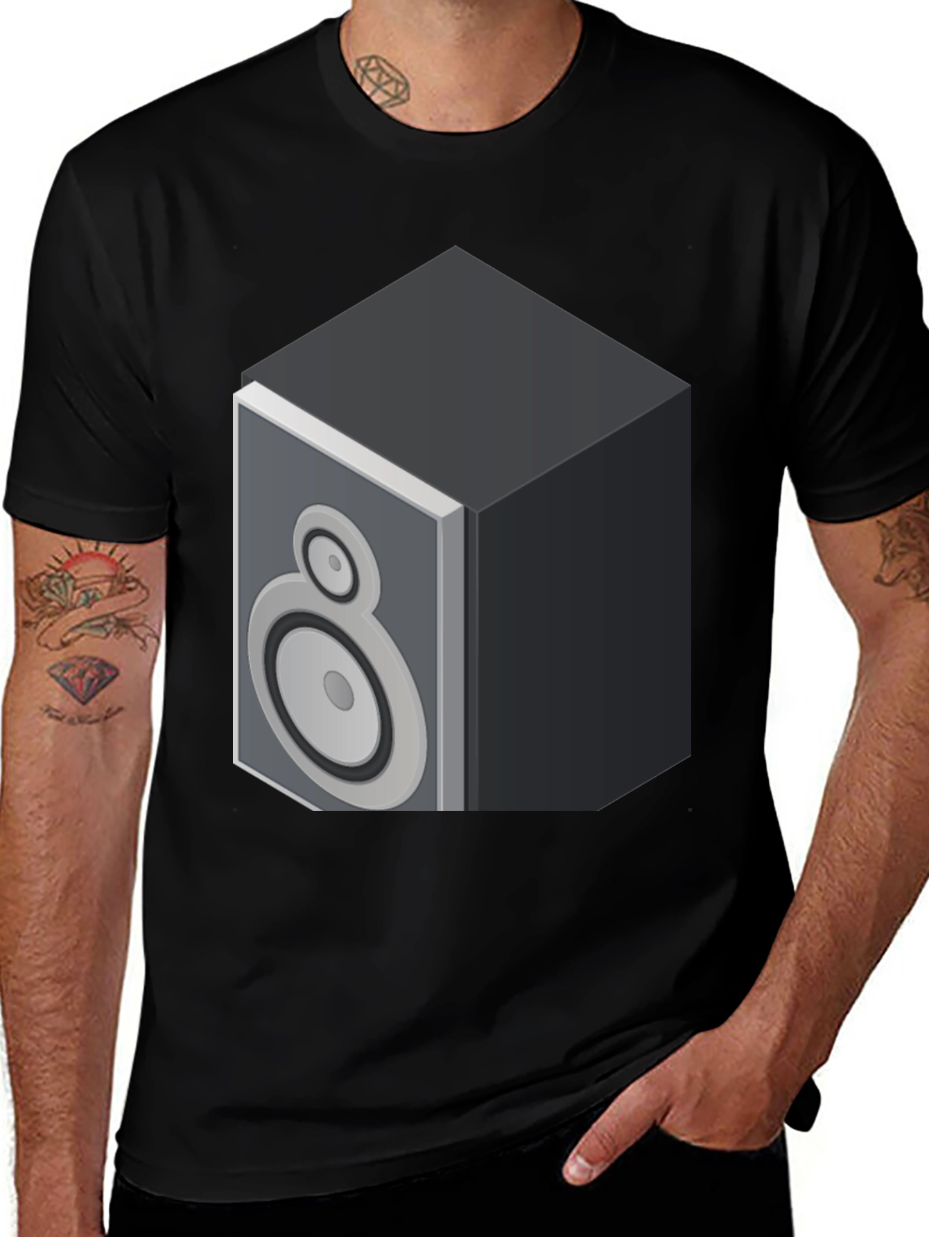 Isometric Speaker Graphic T-Shirt