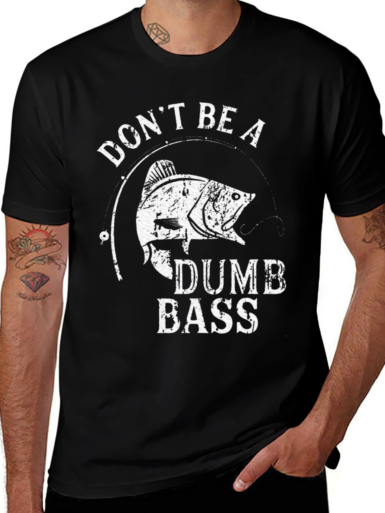 Variant 8 of Don't Be a Dumb Bass Graphic T-Shirt