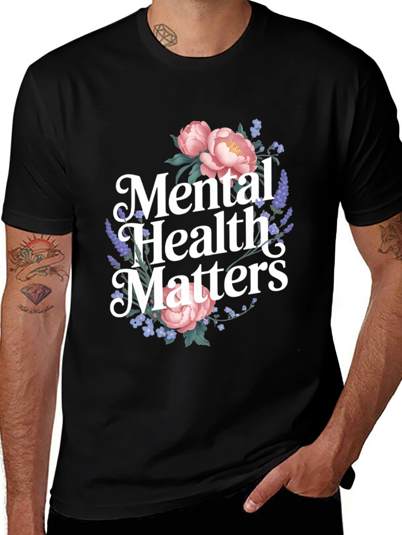 Mental Health Matters Floral T-Shirt