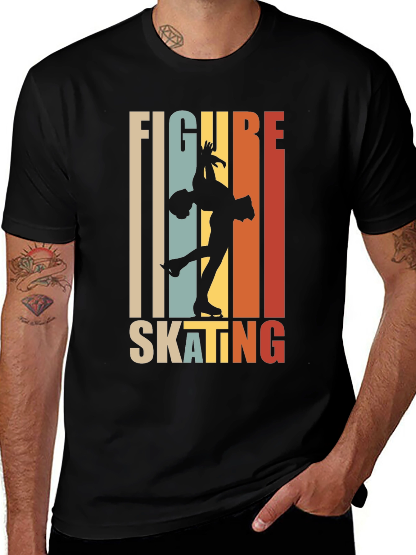 Variant 6 of Figure Skating Retro T-Shirt