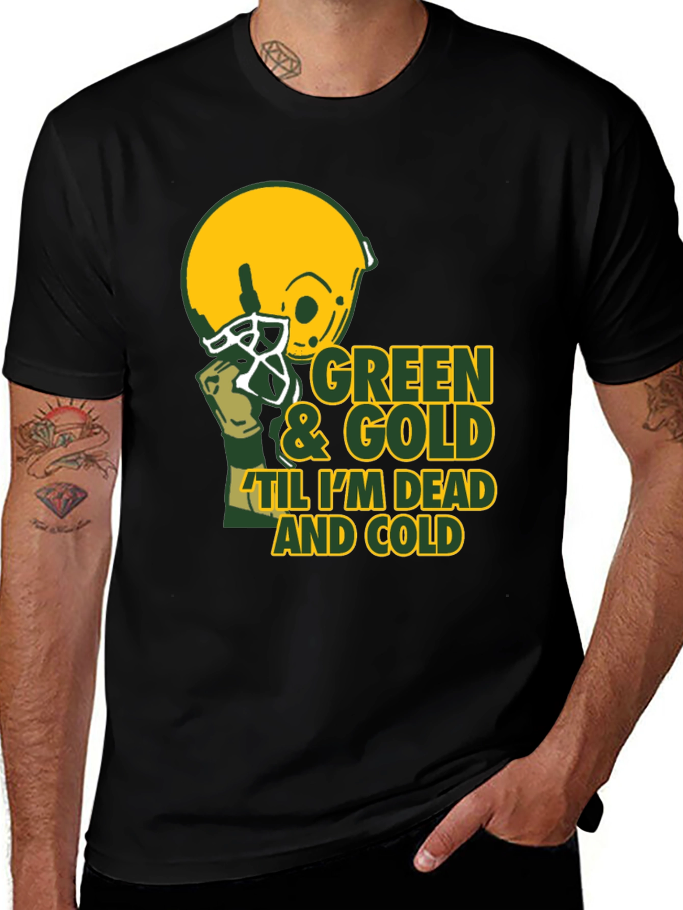 Green & Gold Packers Fan T-Shirt