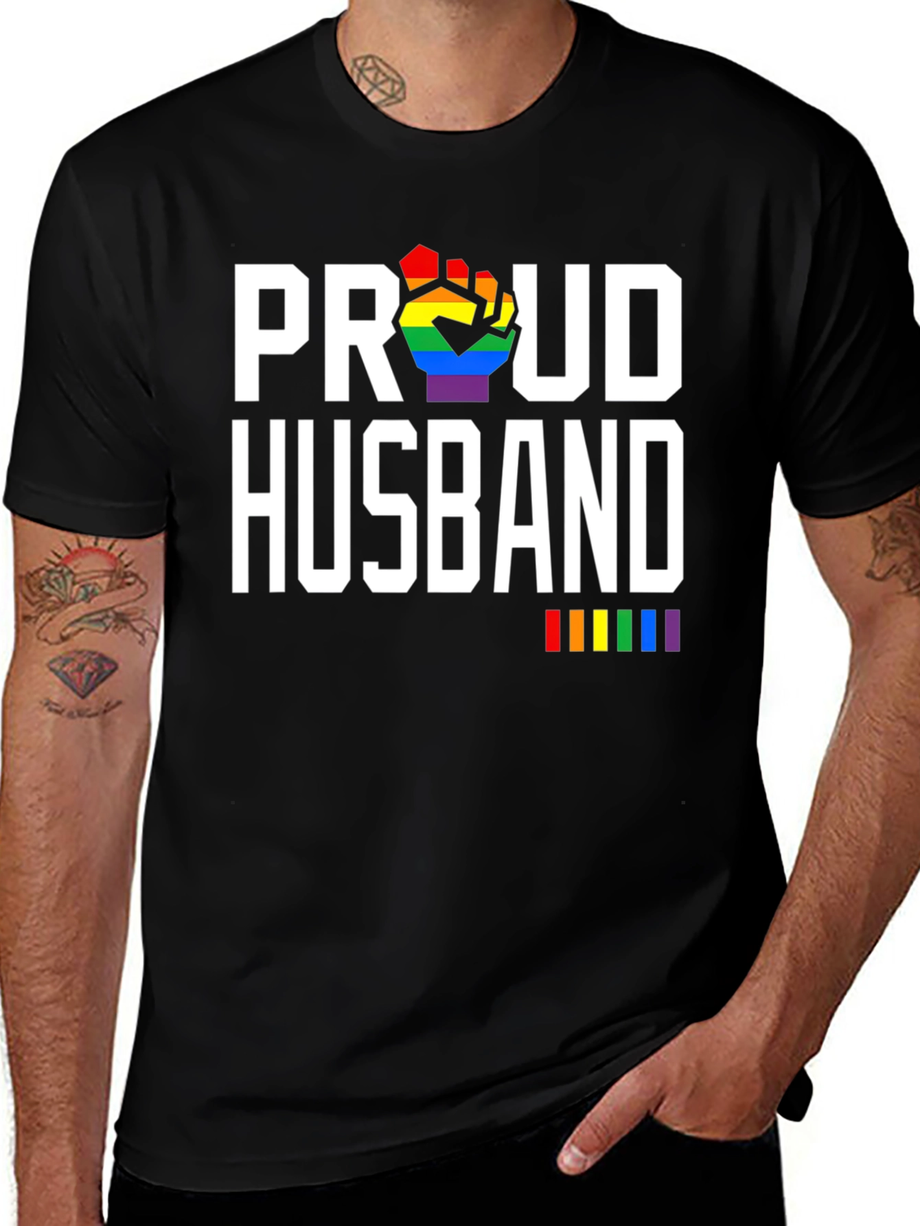 Proud Husband LGBTQ Pride T-Shirt