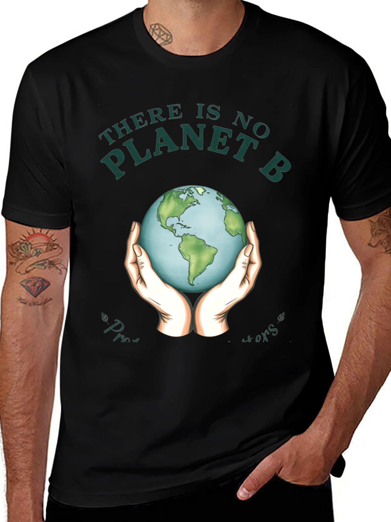 Variant 12 of Eco-Friendly 'No Planet B' Graphic Tee