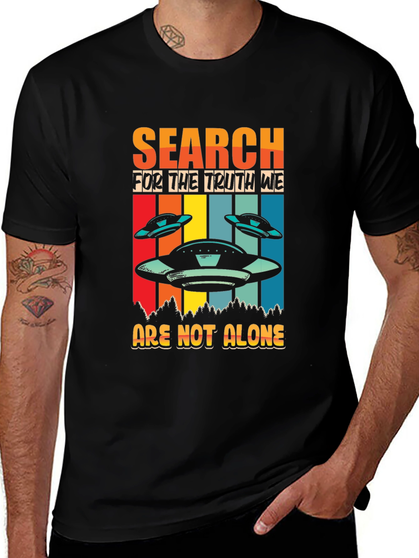Variant 3 of Search For The Truth UFO Graphic T-Shirt