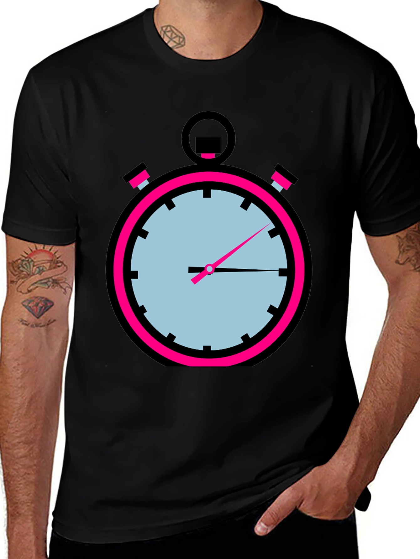 Variant 17 of Stopwatch Graphic Tee - Bold & Unique Design
