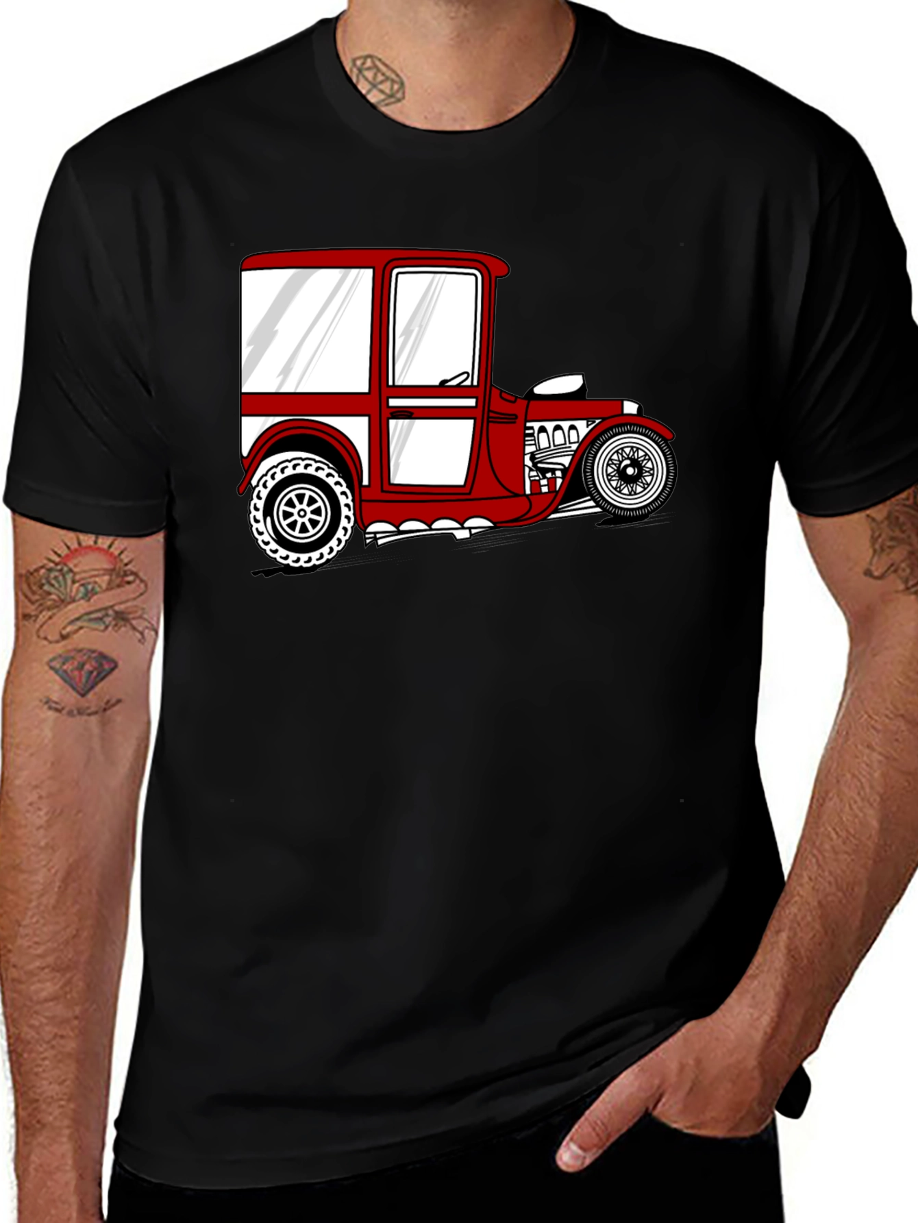 Variant 15 of Vintage Cartoon Car Graphic Tee