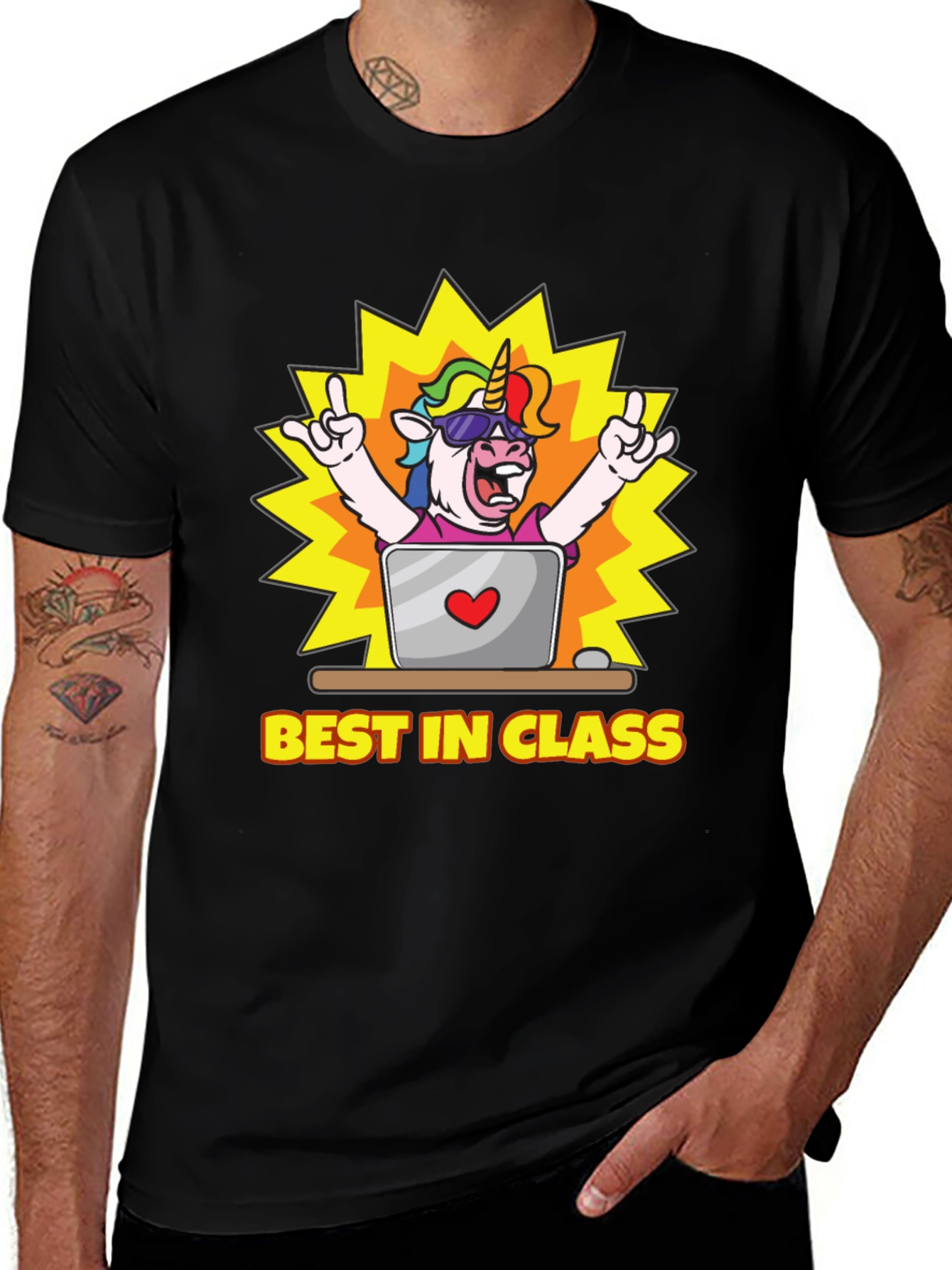 Variant 22 of Best in Class Unicorn T-Shirt - Novelty Graphic Tee