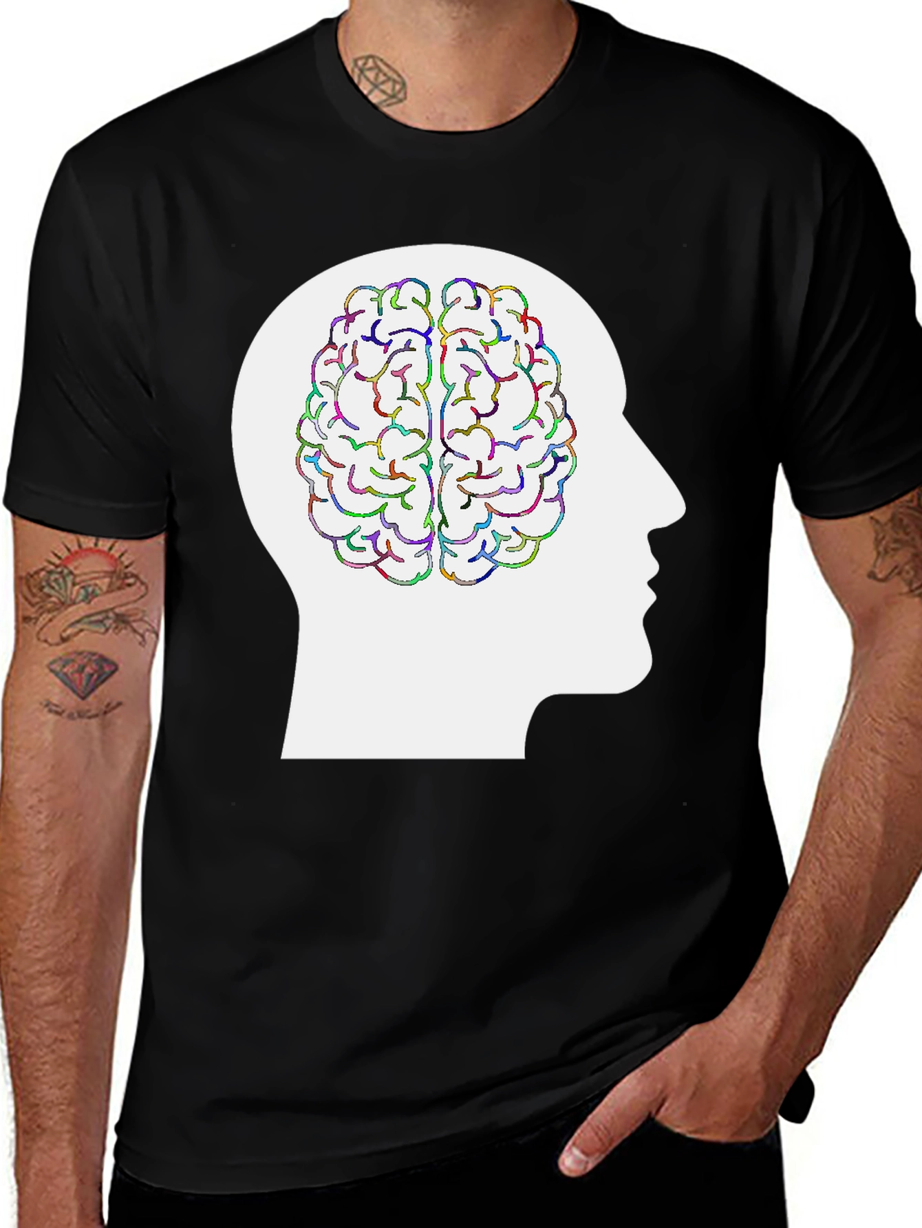Brainy Head Tee - Creative Mind T-Shirt