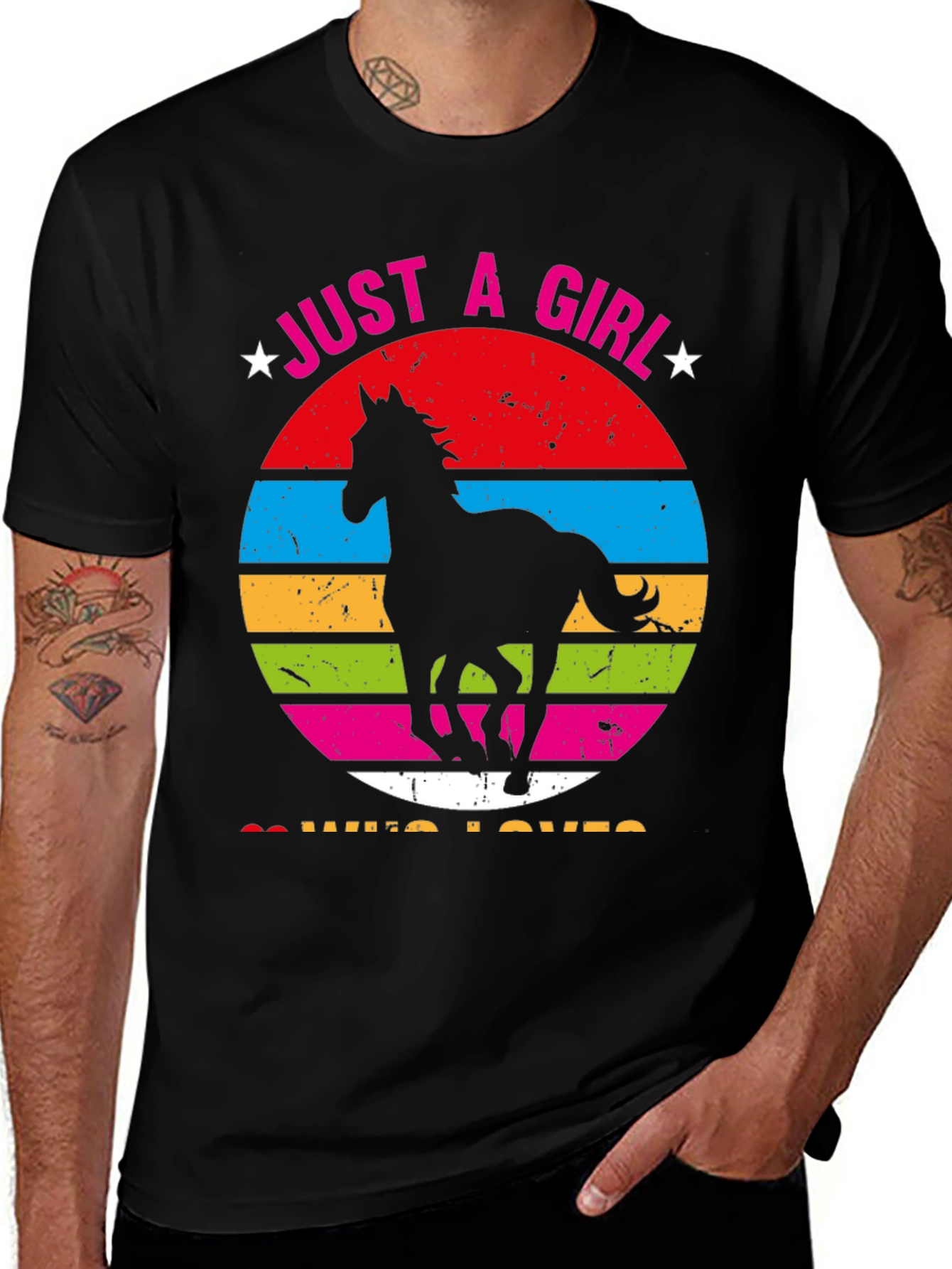 Variant 24 of Just A Girl Who Loves Horses T-Shirt
