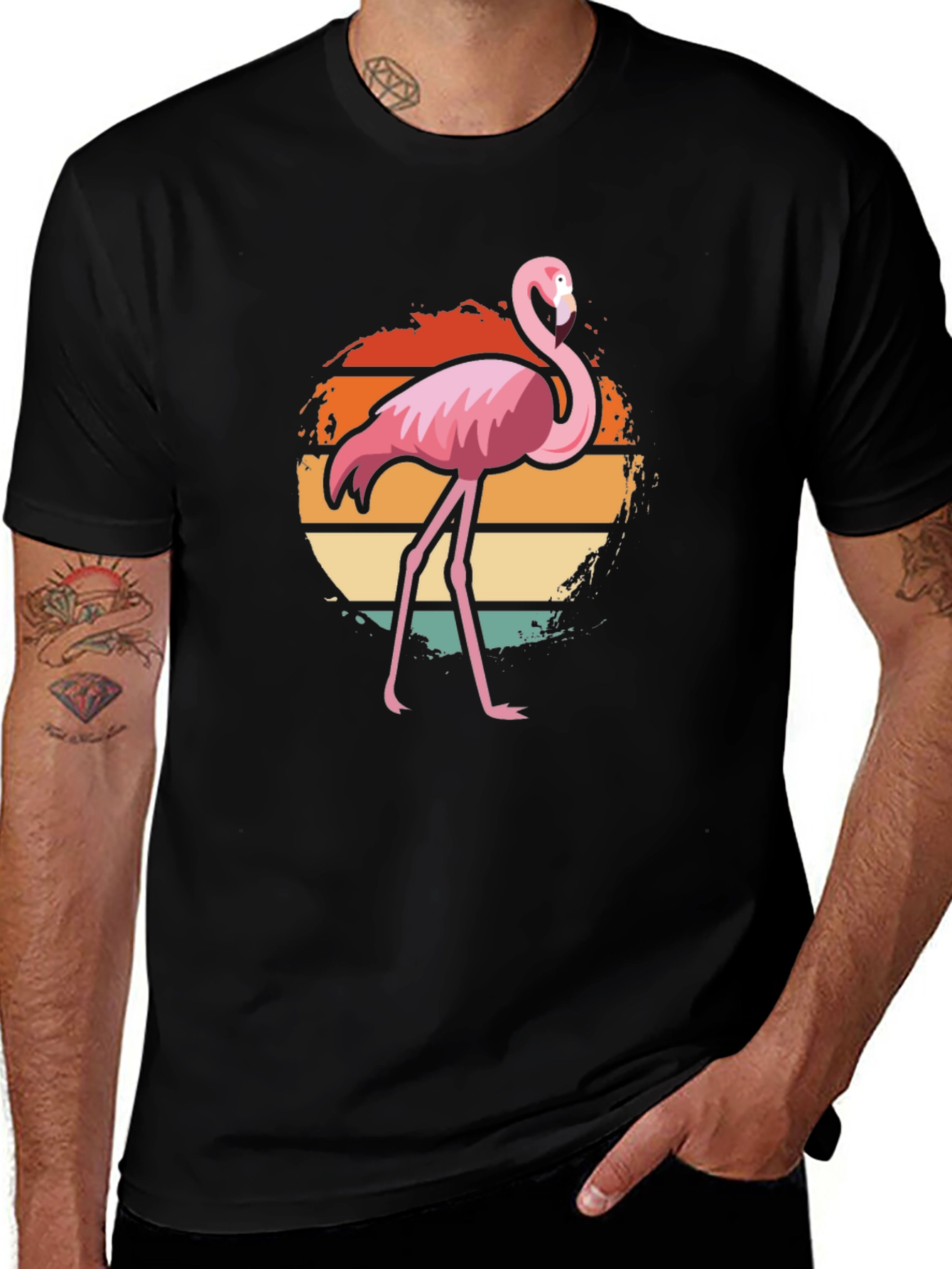 Variant 14 of Retro Flamingo T-Shirt
