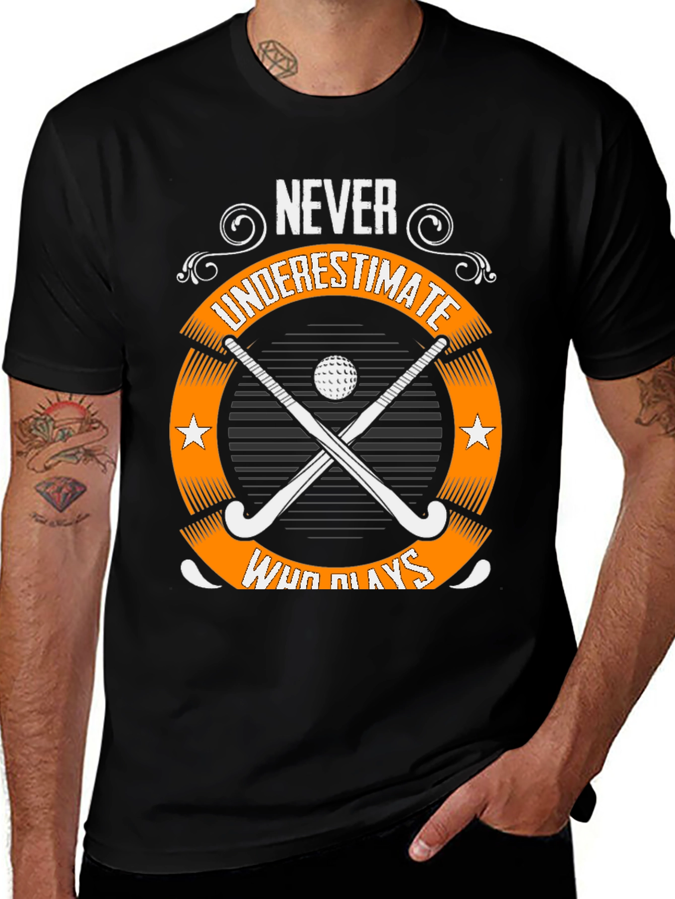 Variant 11 of Never Underestimate Field Hockey T-Shirt
