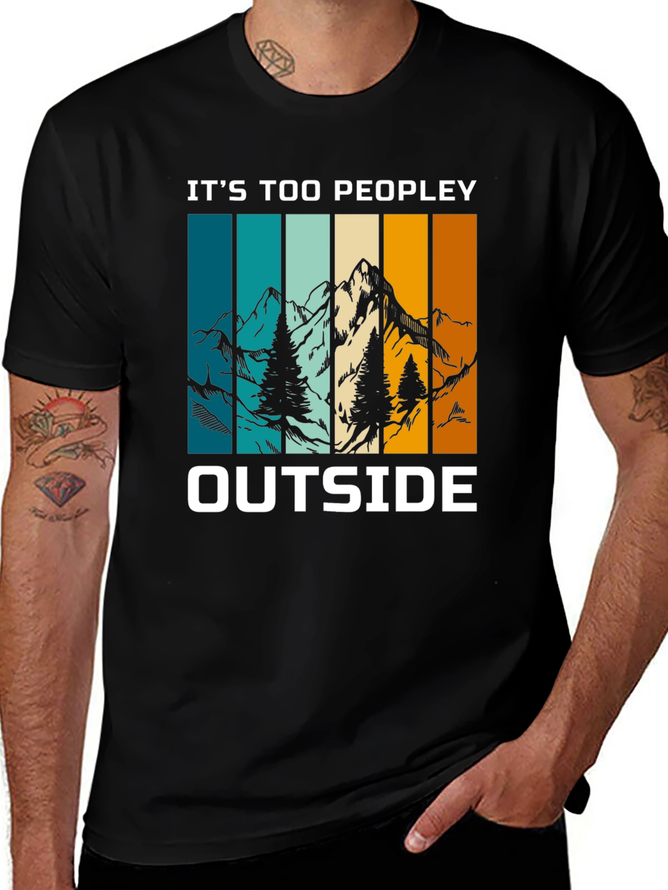 Variant 18 of It's Too Peopley Outside Graphic Tee