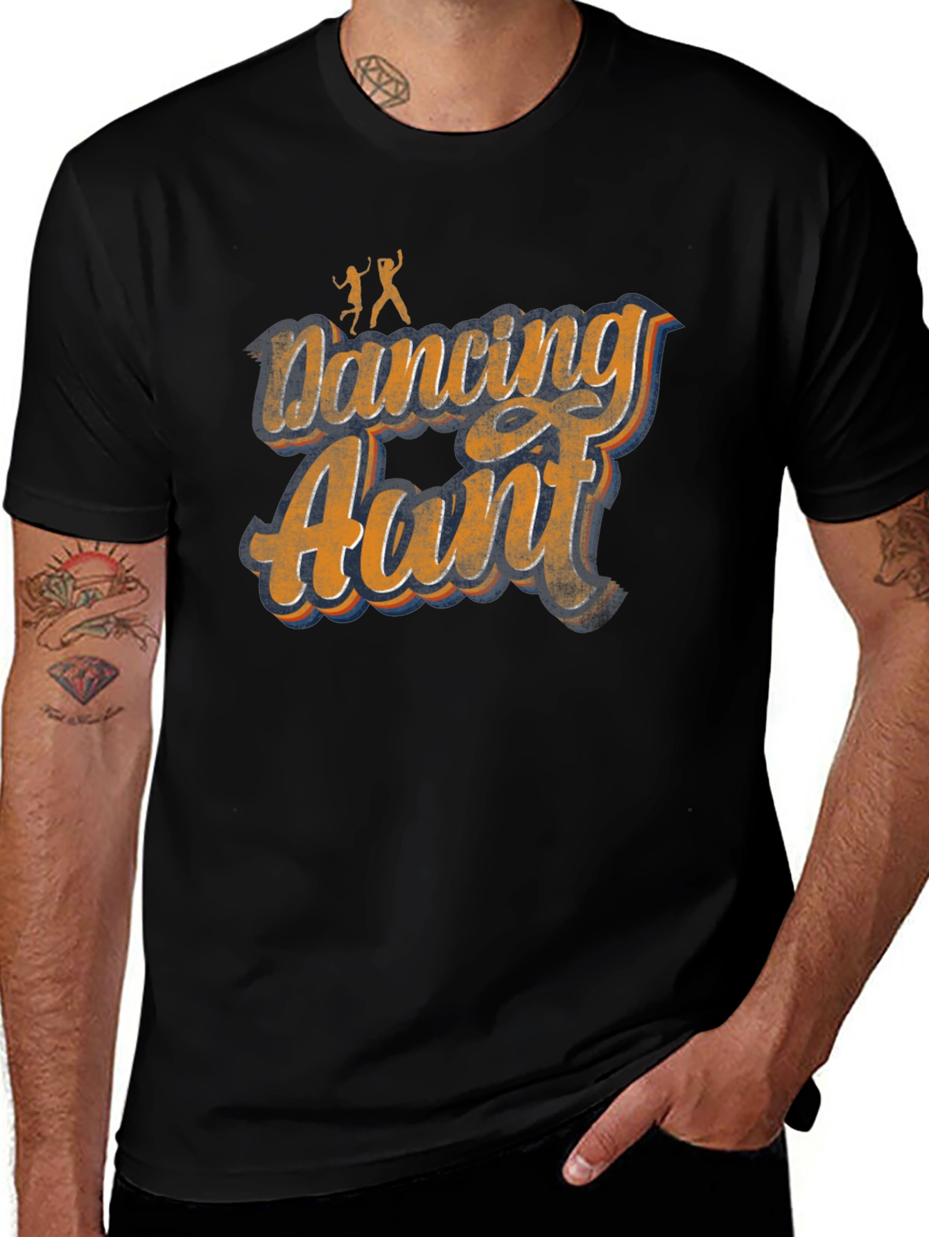 Variant 19 of Dancing Aunt Graphic Tee - Fun & Stylish