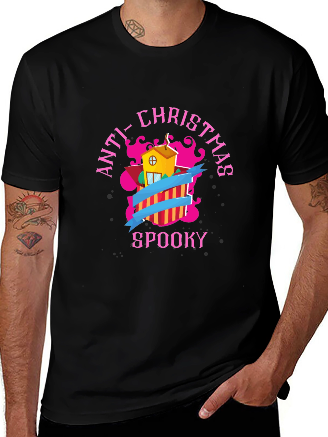 Variant 4 of Anti-Christmas Spooky Graphic Tee
