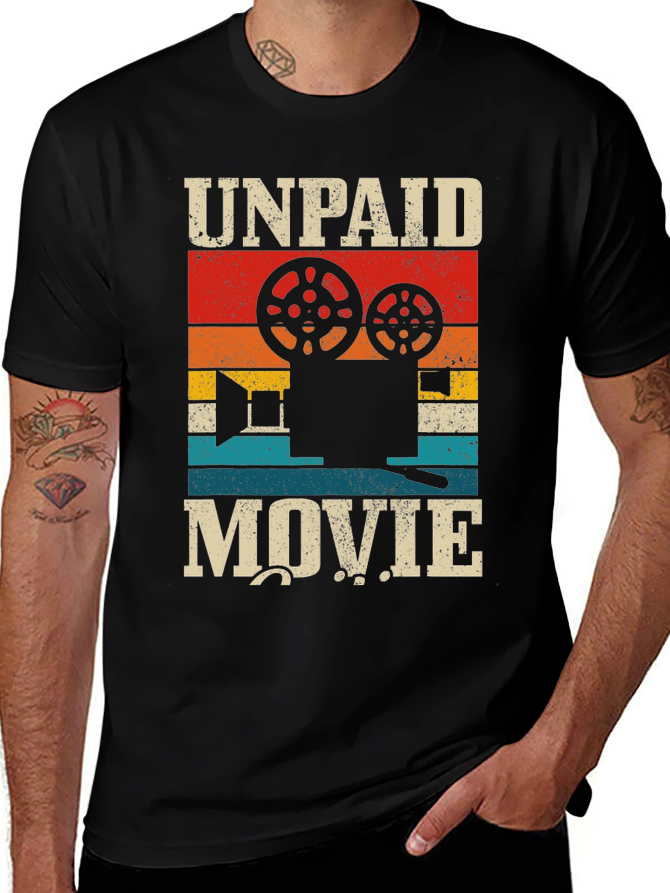 Unpaid Movie T-Shirt - Vintage Style Film Crew Tee