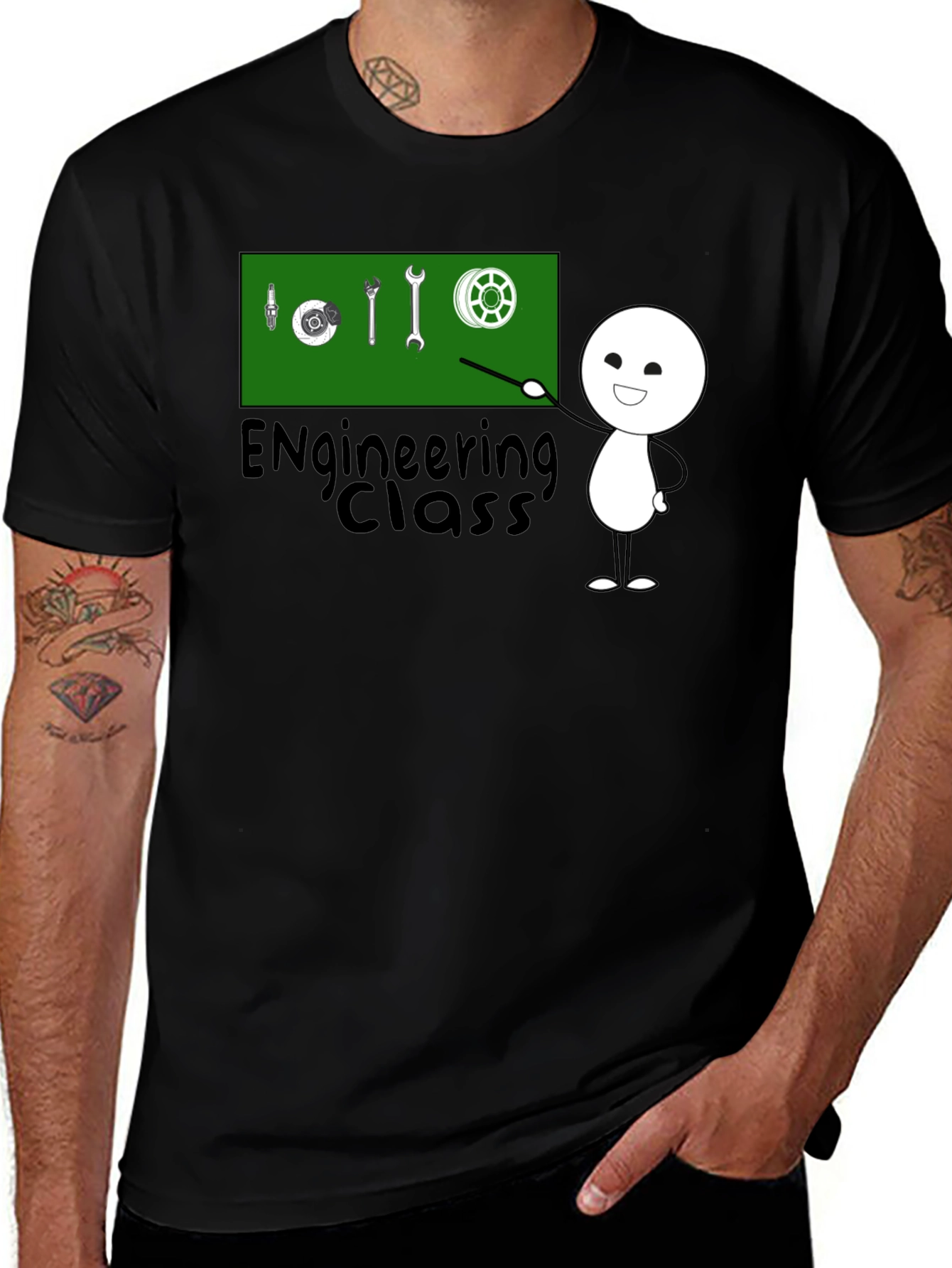 Variant 28 of Engineering Class Cartoon T-Shirt
