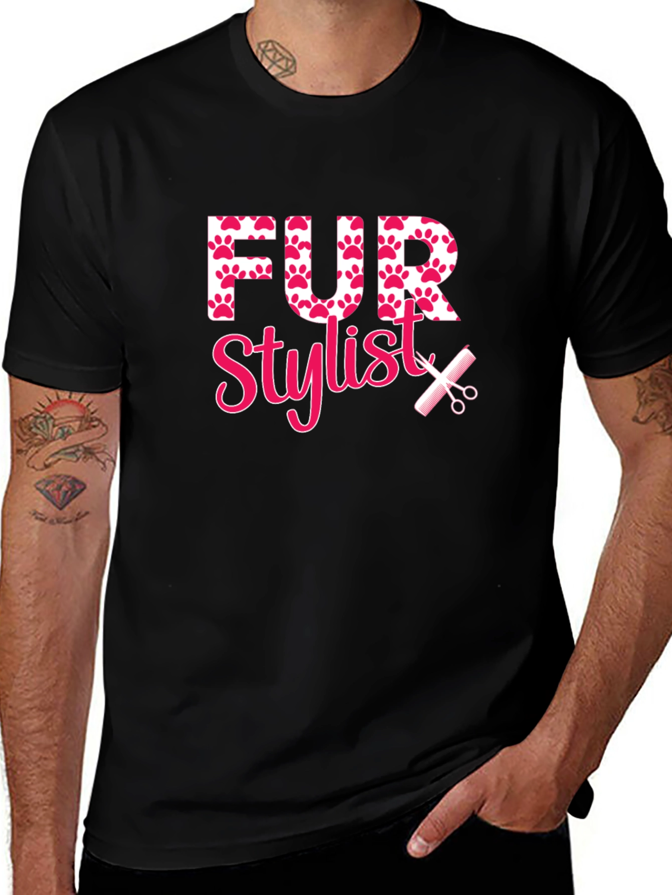 Variant 8 of Fur Stylist Graphic T-Shirt