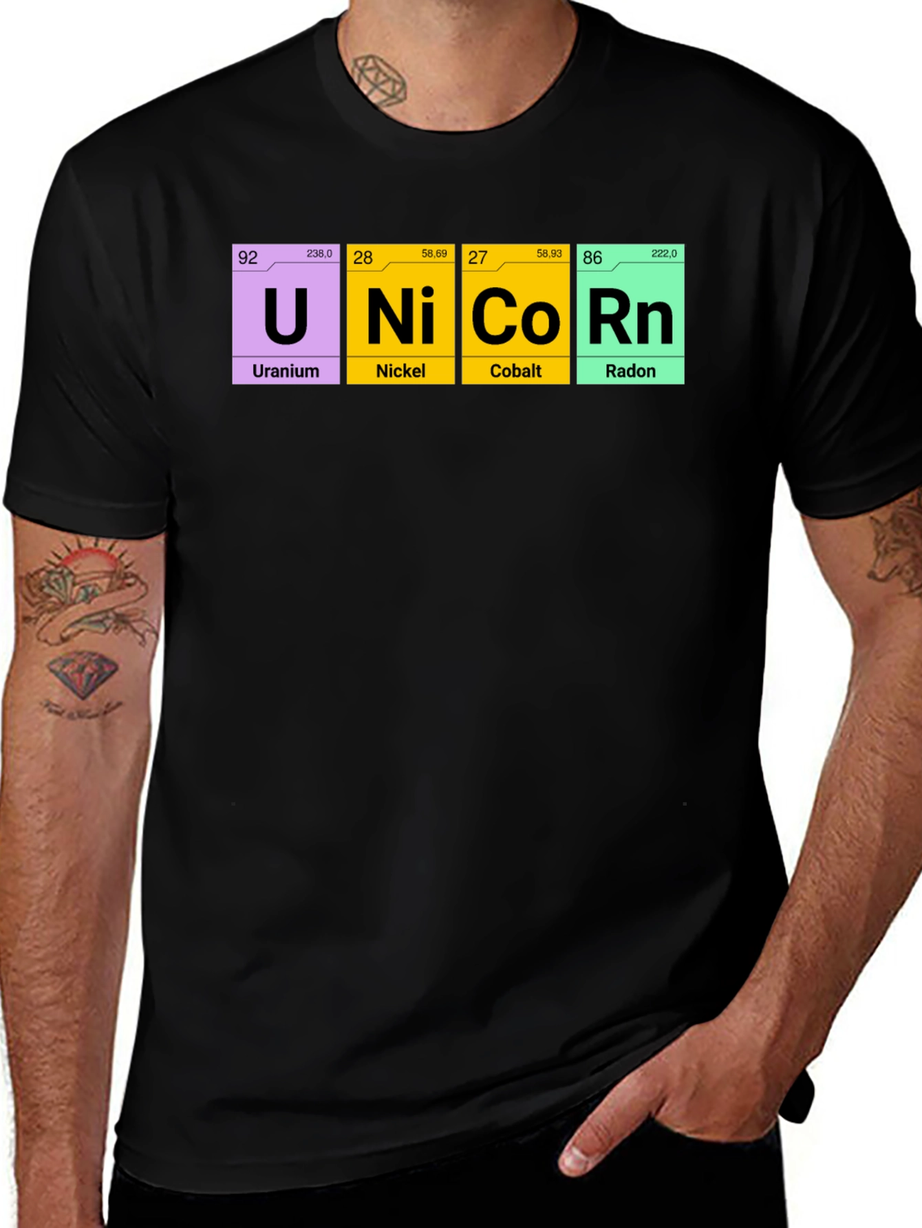 Variant 2 of Unicorn Periodic Table Elements T-Shirt