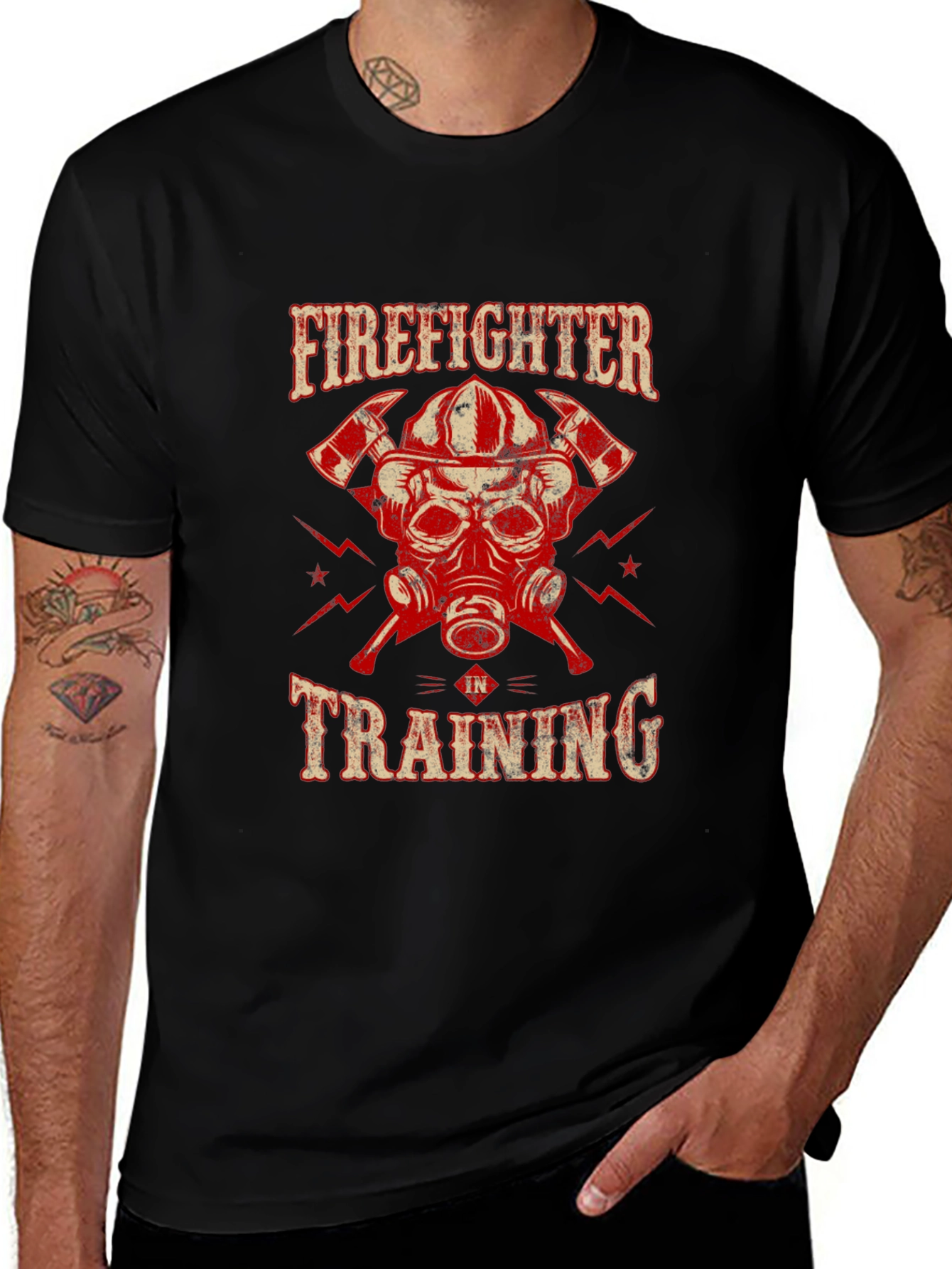 Variant 23 of Firefighter in Training Graphic T-Shirt