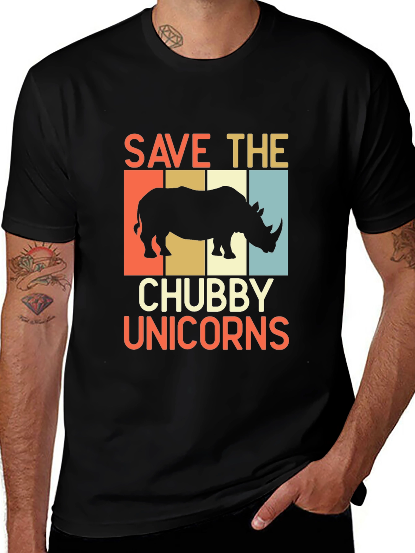 Variant 25 of Save the Chubby Unicorns Graphic Tee