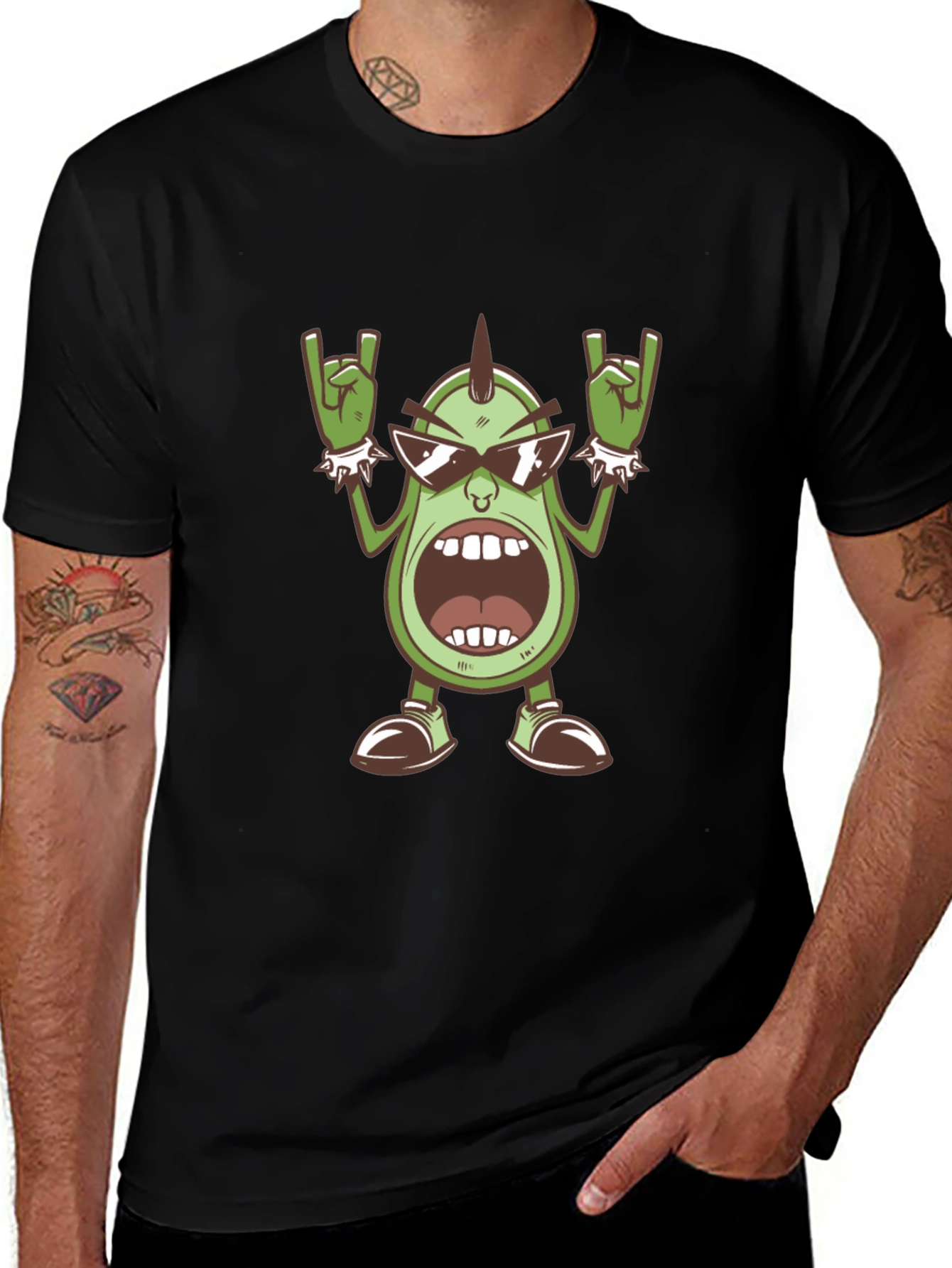 Variant 9 of Rockin' Avocado T-Shirt