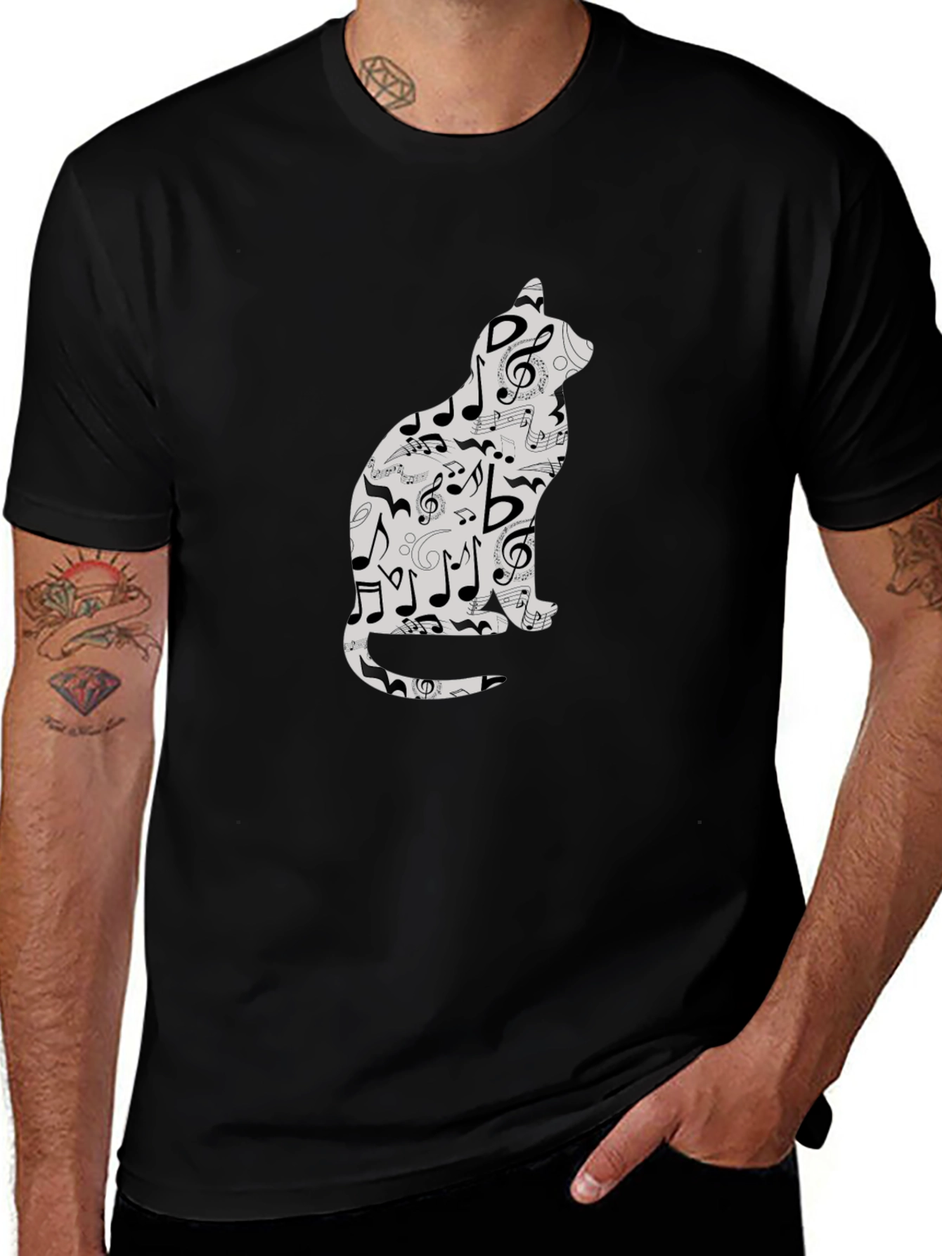 Variant 6 of Music Cat T-Shirt - Stylish & Unique Design