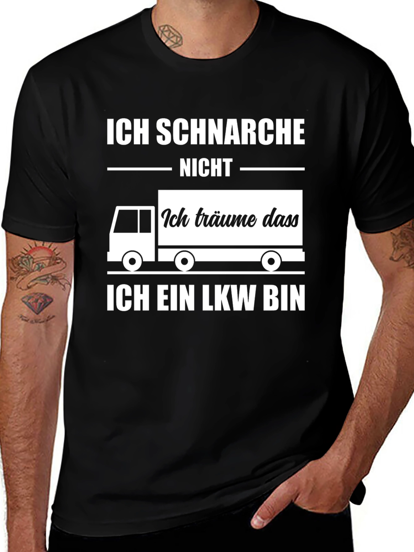 Variant 30 of Funny Trucker Snoring T-Shirt - Ich Schnarche Nicht LKW