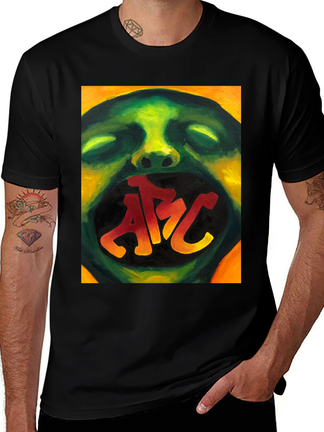 Artistic ABC Mouth Graphic Tee