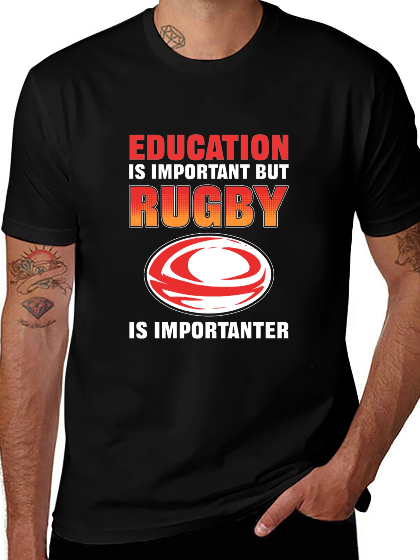 Variant 3 of Education vs Rugby Men's T-Shirt