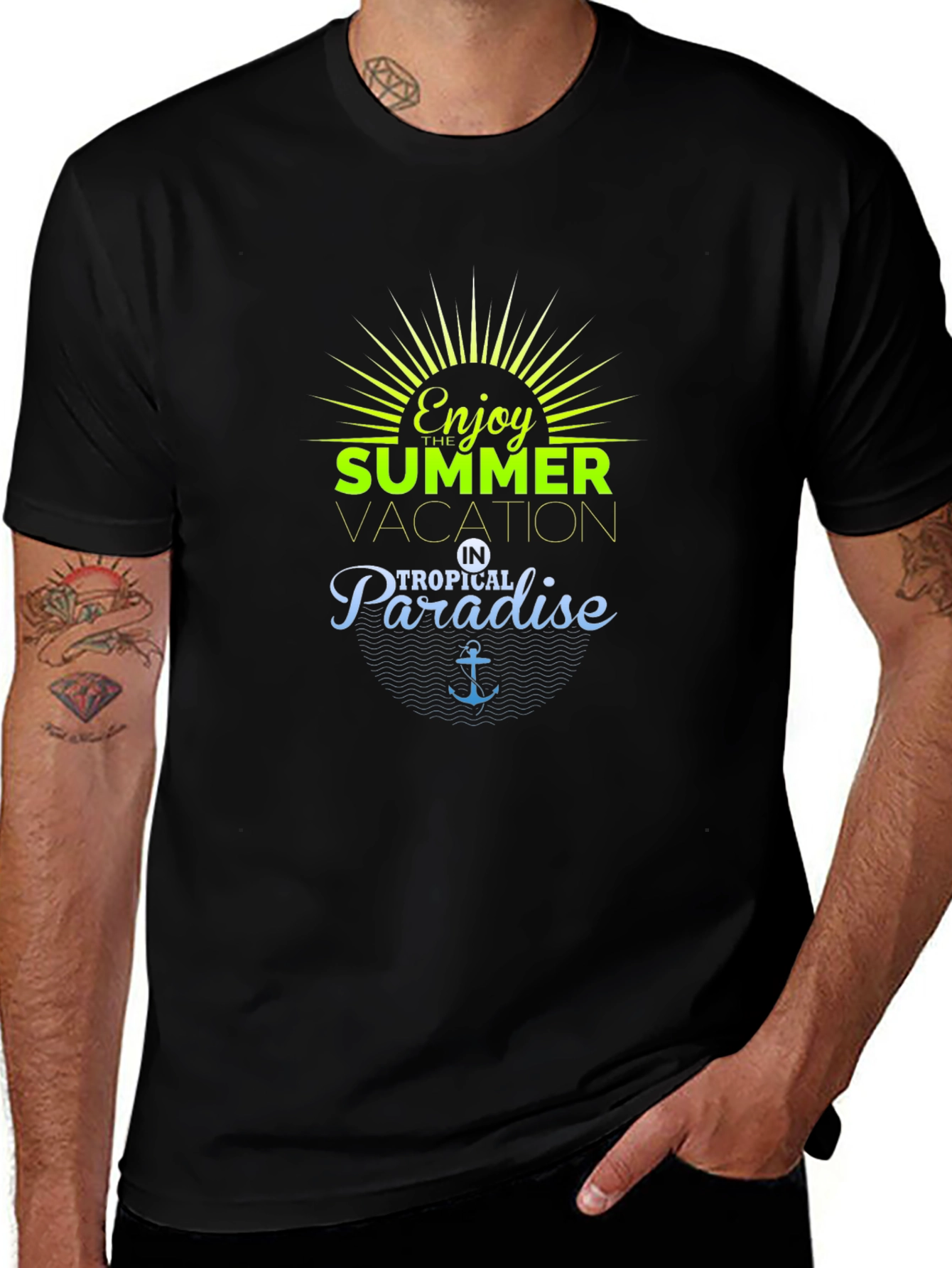 Variant 7 of Enjoy Summer Vacation in Tropical Paradise T-Shirt