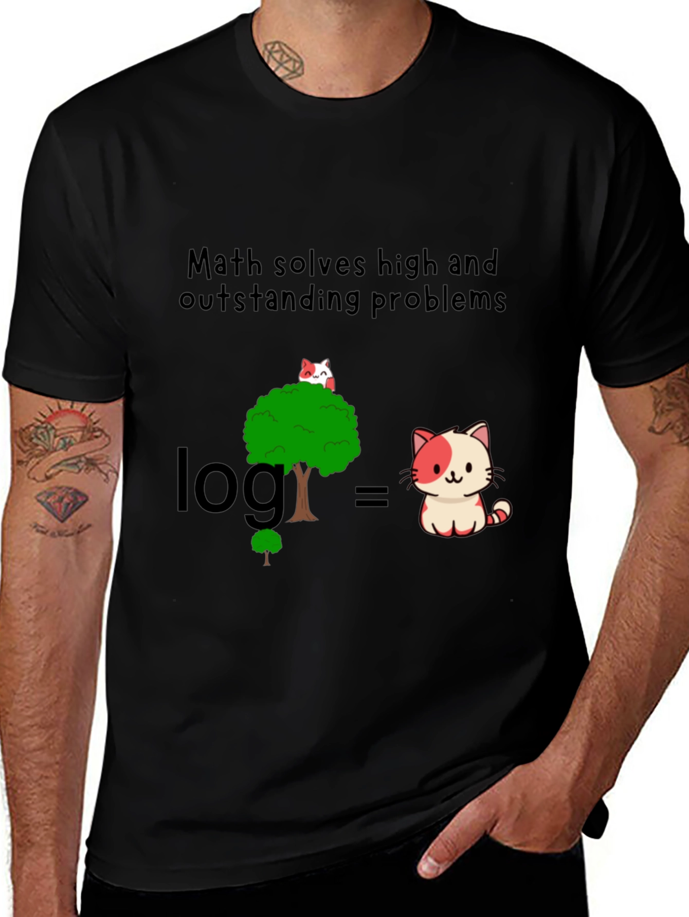 Variant 2 of Math Solves Problems Graphic Tee