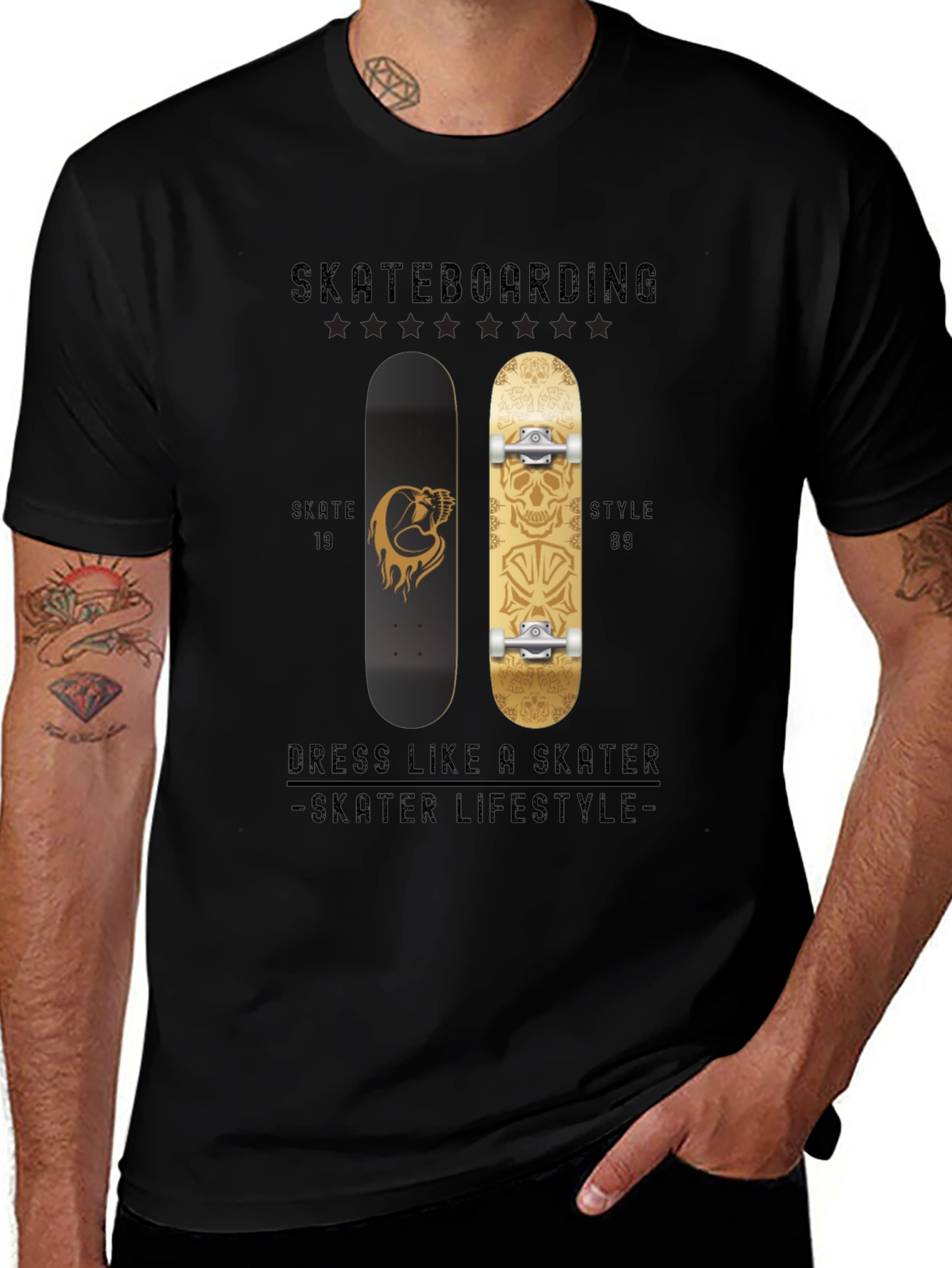 Skateboarding Style Tee - Skater Lifestyle T-Shirt