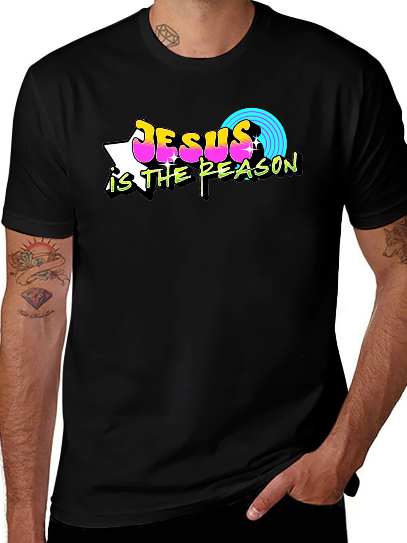 Variant 14 of Jesus is the Reason Retro T-Shirt
