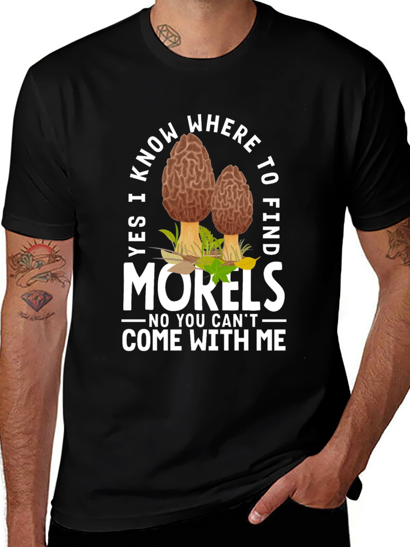 Variant 20 of Morel Mushroom Hunting T-Shirt