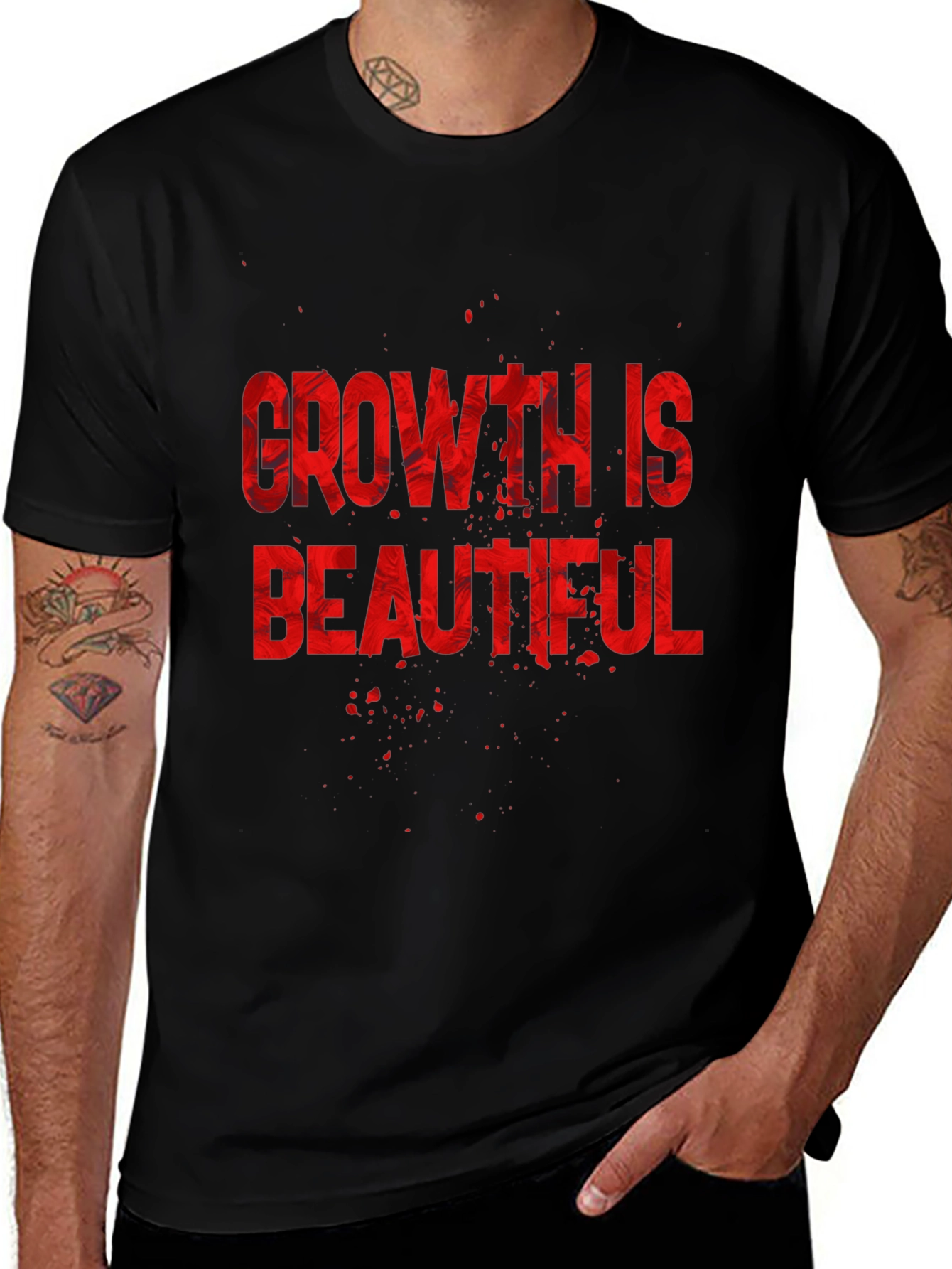 Variant 17 of Growth Is Beautiful Graphic Tee