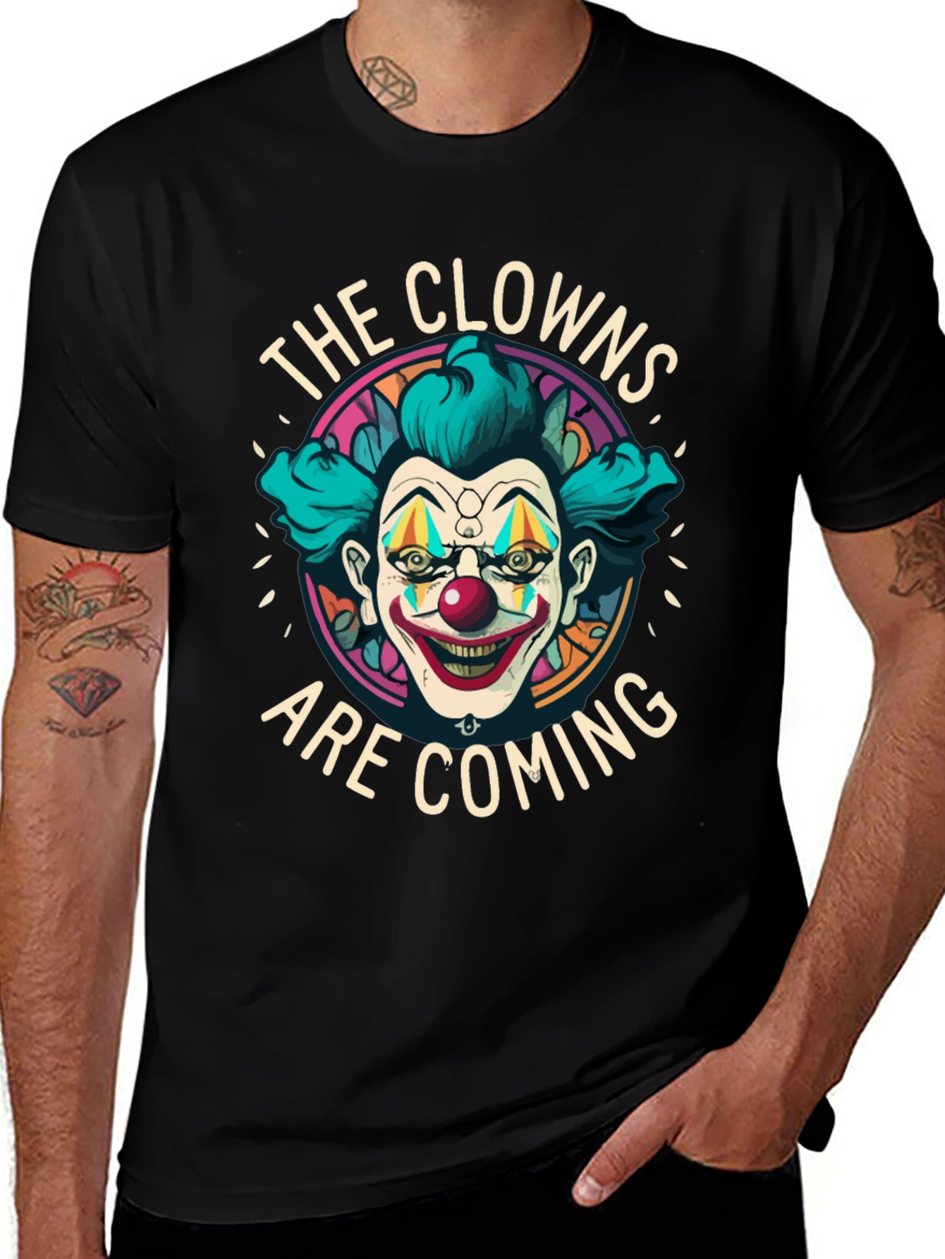Variant 7 of The Clowns Are Coming Graphic Tee