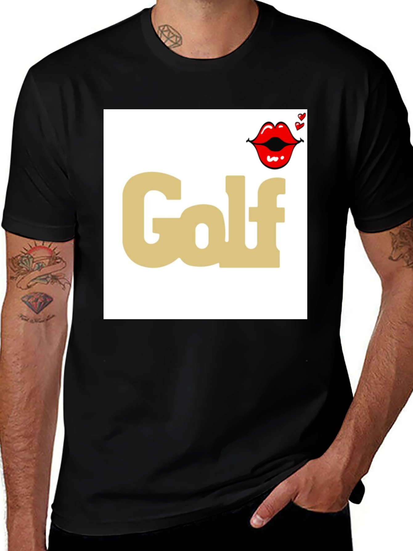 Variant 8 of Golf Lips T-Shirt - Fun Golfer Gift